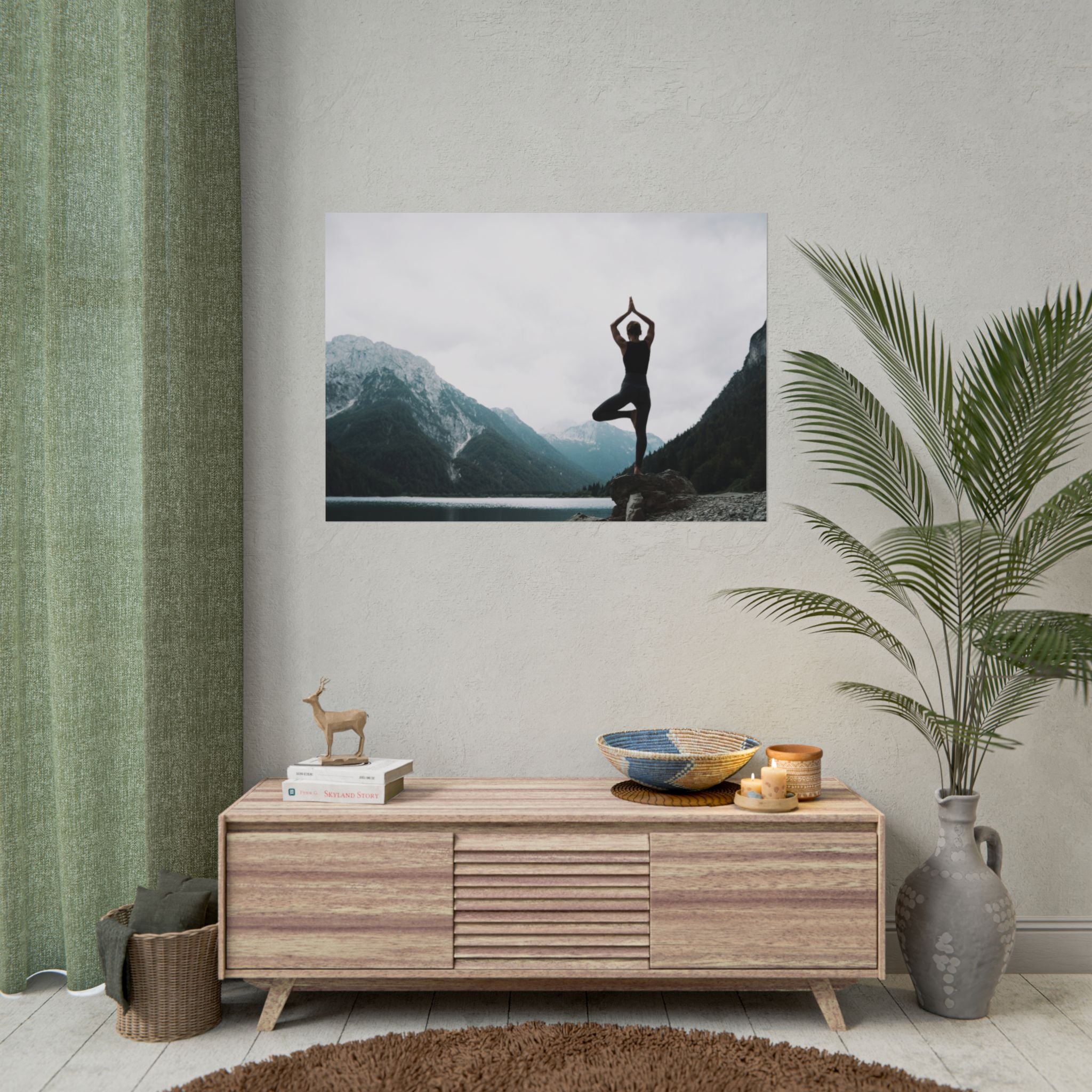 zen-retreat-poster-rolled-poster-yoga-nature-peace-meditation-gift-home-decor-poster-art-poster-gift