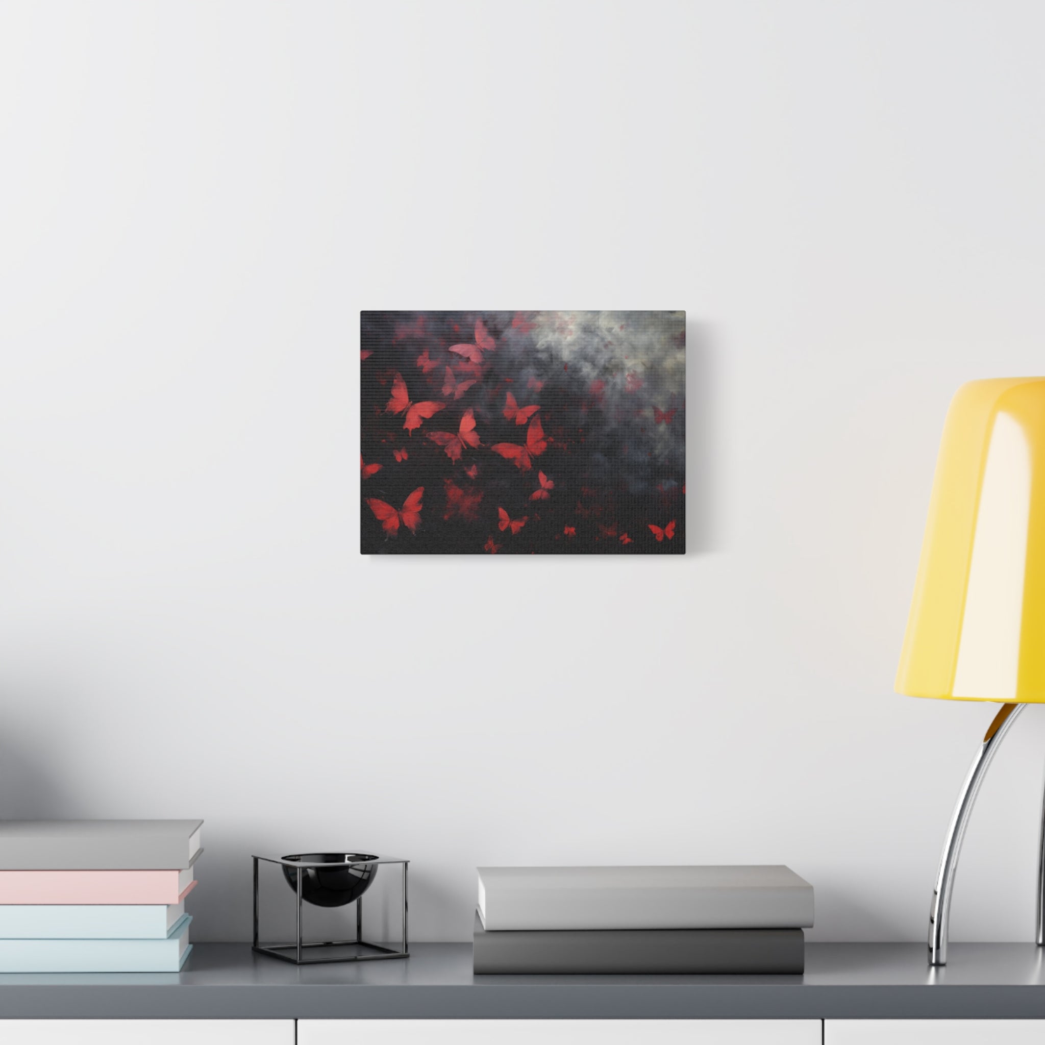 canvas-print-red-butterfly-brush-strokes-elegant-living-room-decor-housewarming-gift-canvas-wall-art-abstract-paintings