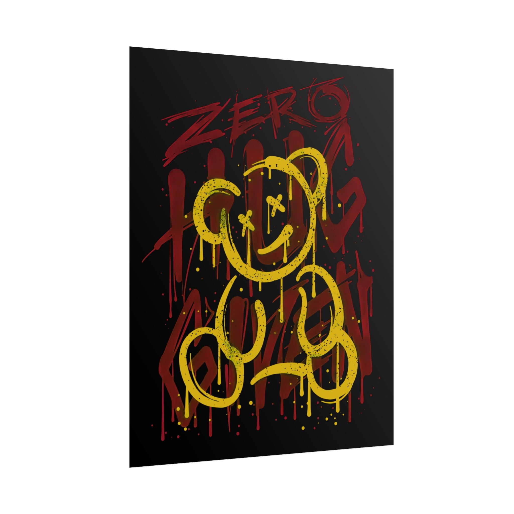 zero-hug-given-poster-print-teddy-bear-print-graffiti-wall-art-fun-wall-art-moody-wall-art-emotional-wall-decor