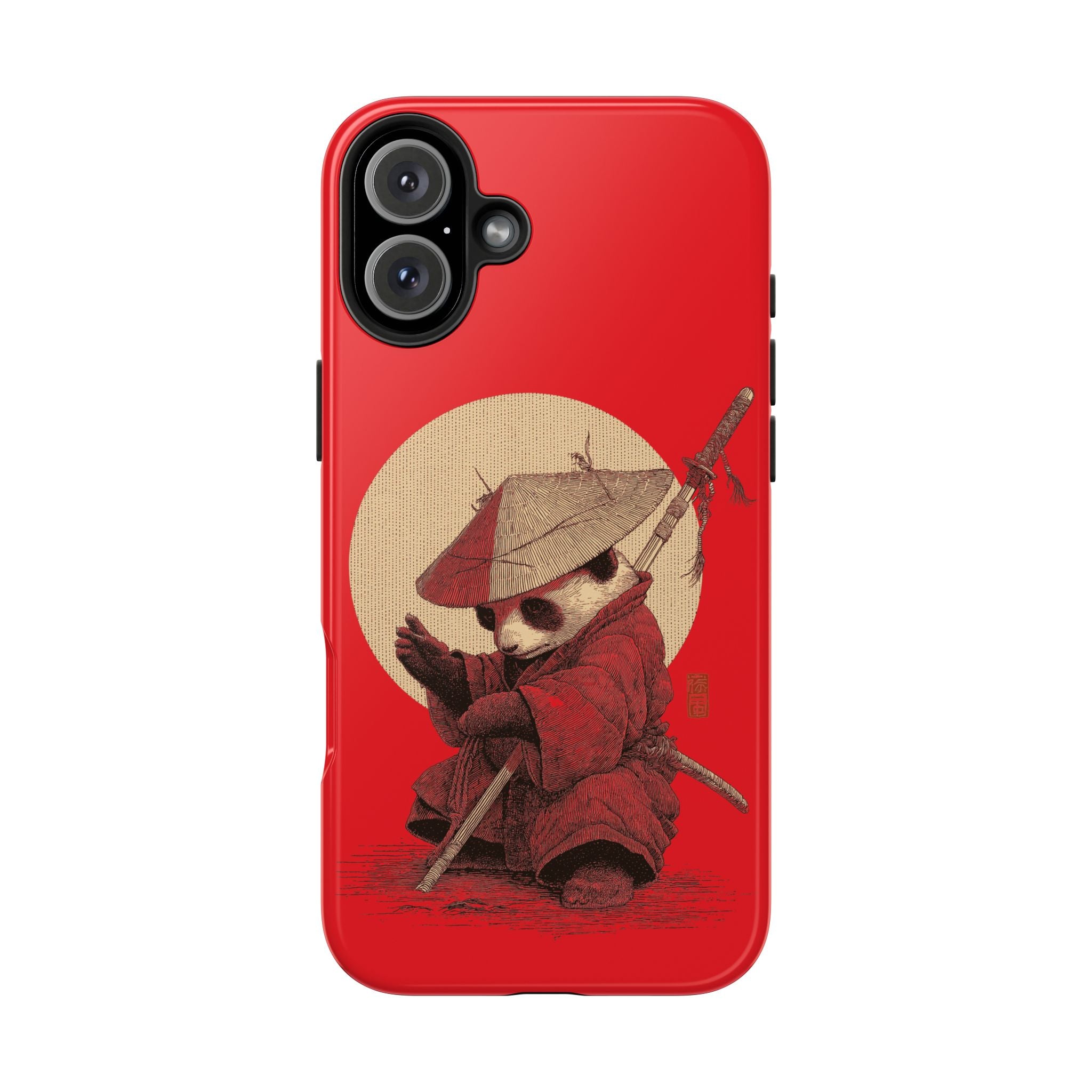 japanese-samurai-panda-iphone-tough-case-kawaii-animal-phone-cover-protective-phone-cover-japandi-art-iphone-case
