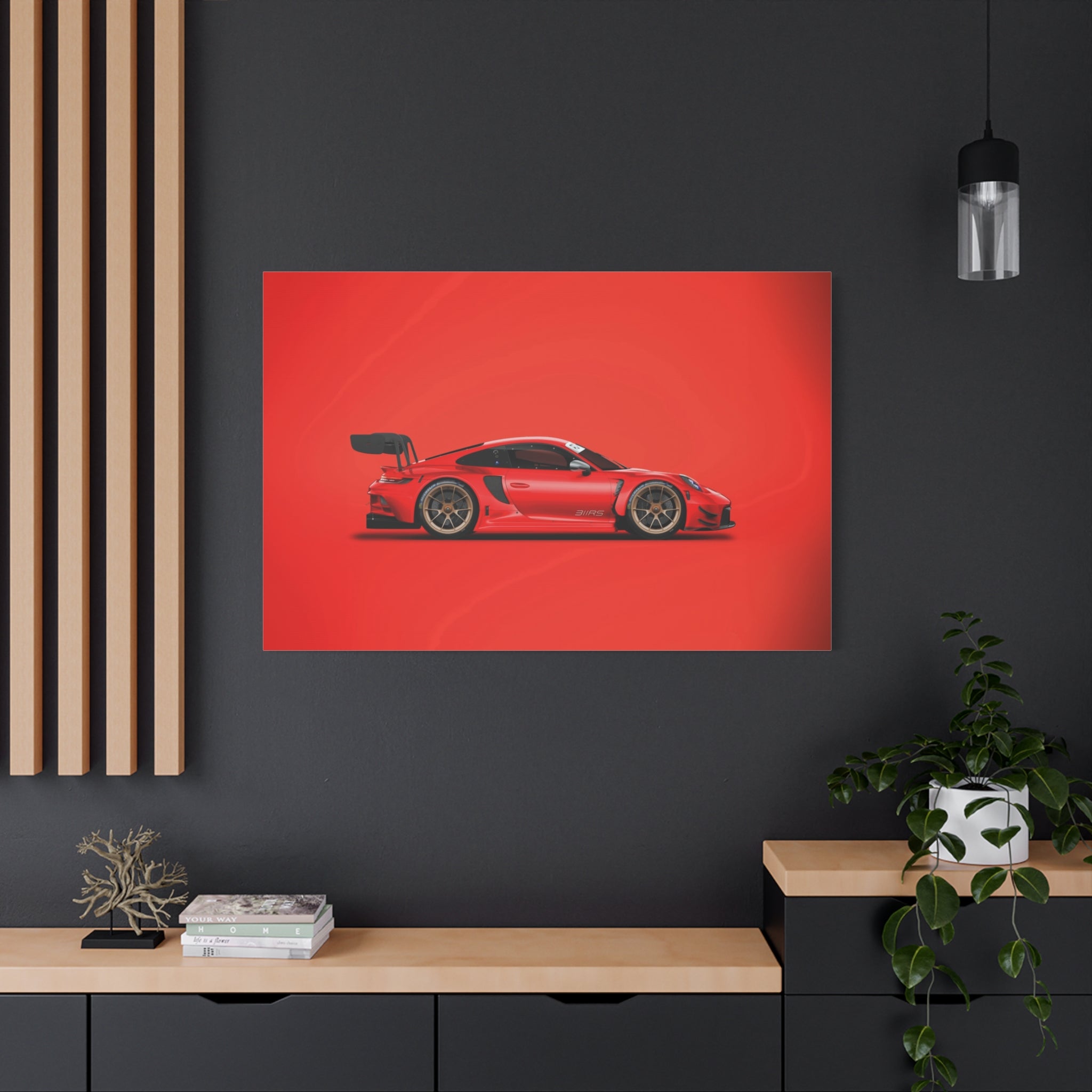 canvas-print-wall-art-porsche-911-red-gt3r-red-supercar-poster-matte-canvas-decor-stretched-large-canvas-wall-art-hypercars-1