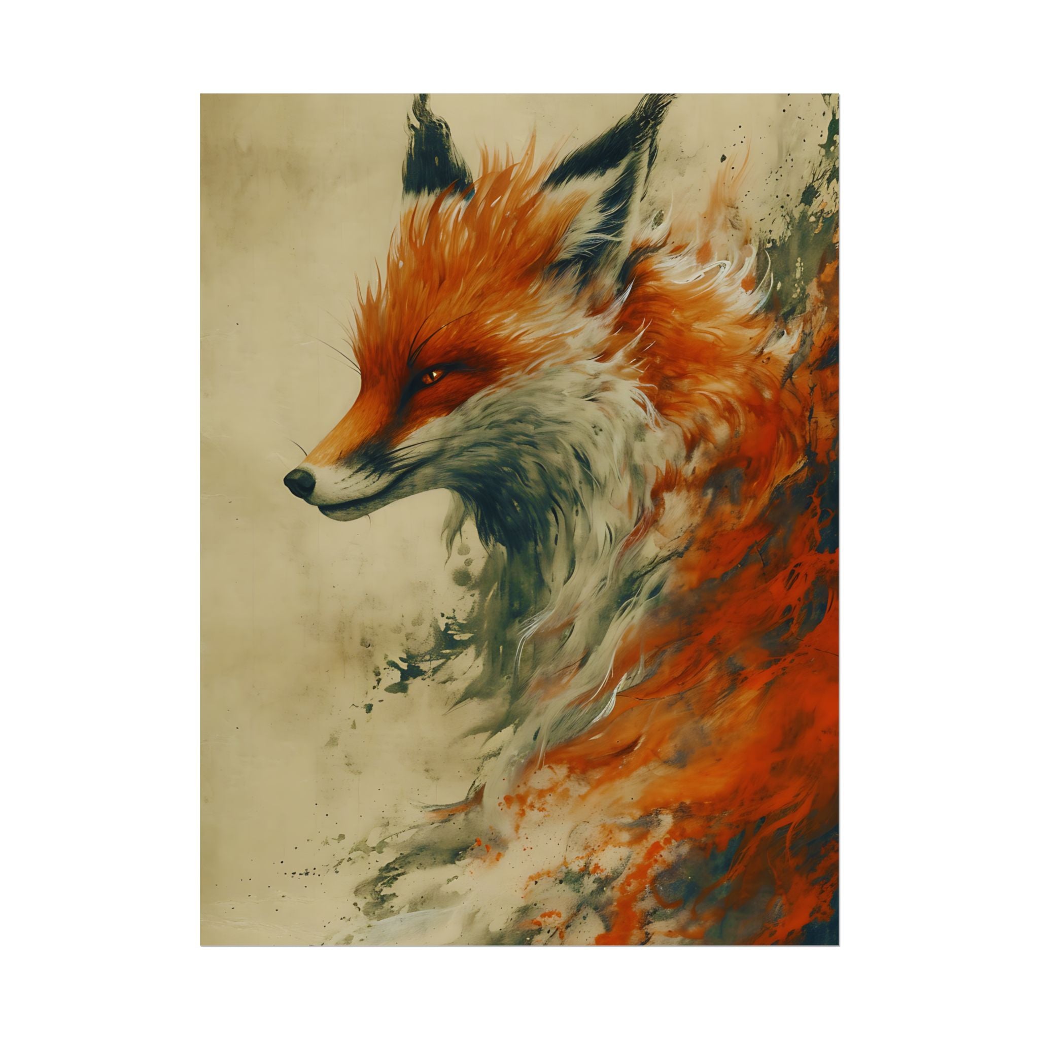 fantasy-red-fox-poster-print-rolled-posters-wall-art-animal-lover-gift-unique-home-decor-wildlife-art-print-fox-lover-birthda