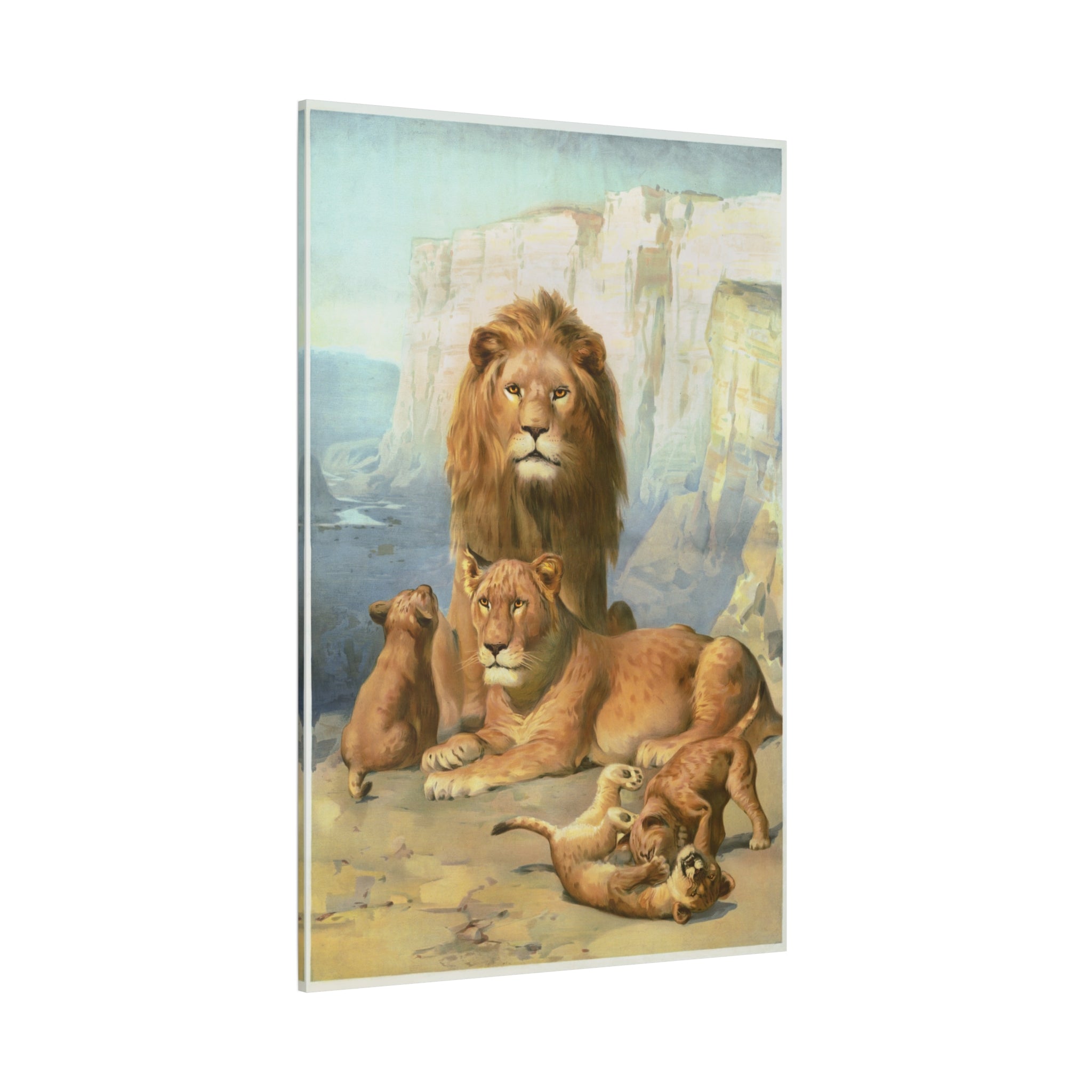 canvas-print-lion-family-canvas-wall-art-wildlife-home-decor-safari-animal-poster-jungle-nursery-art-african-wildlife-print-n