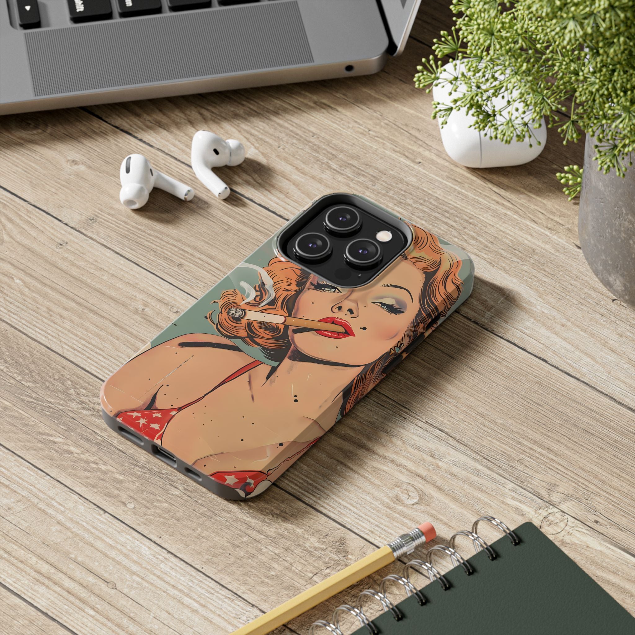tough-phone-cases-vintage-pin-up-girl-iphone-cover-strong-phone-protector-retro-pinup-design-protective-smartphone-case