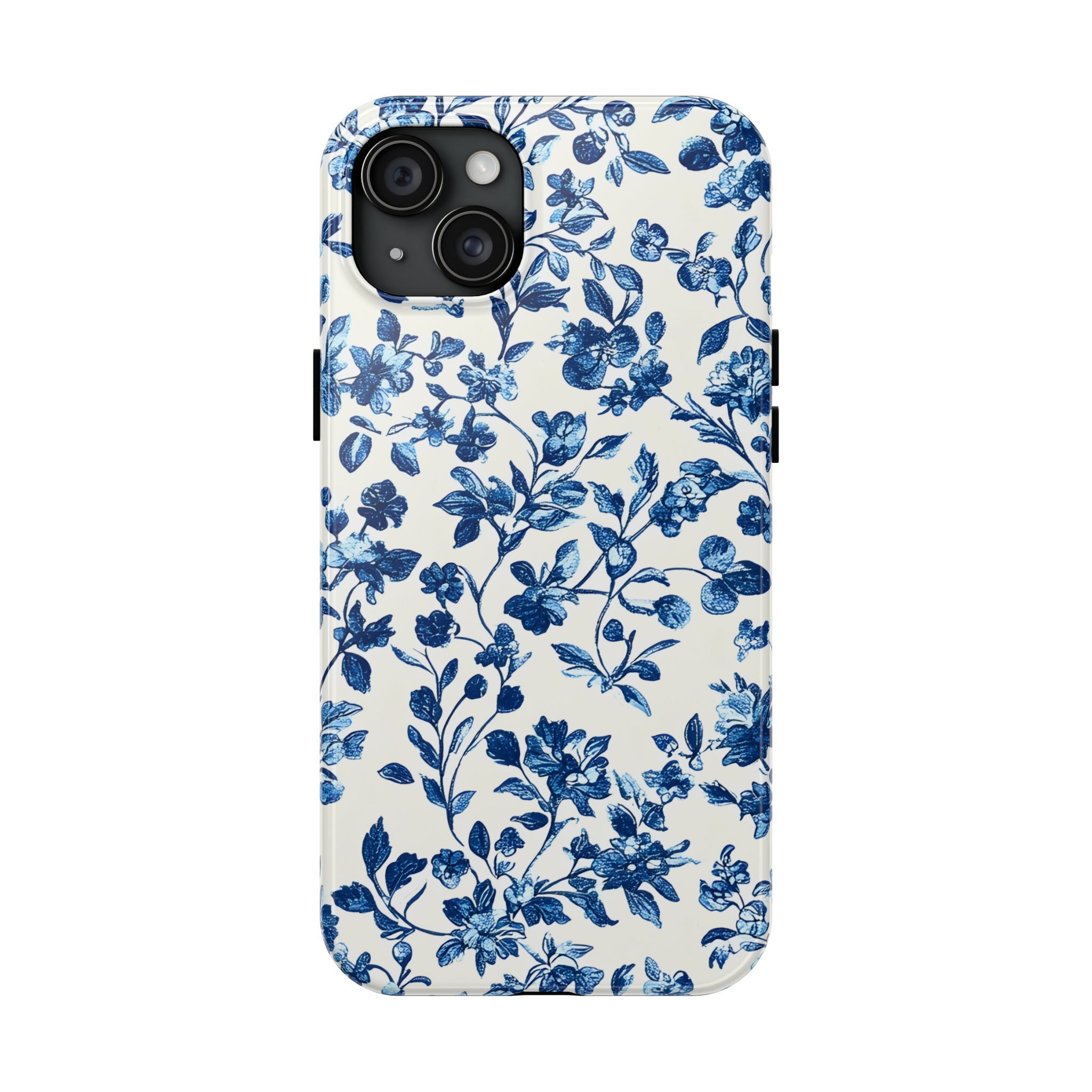 french-toile-floral-tough-phone-case-blue-phone-cover-protective-iphone-case-hard-shell-cellphone-case-vintage-design-phone-c