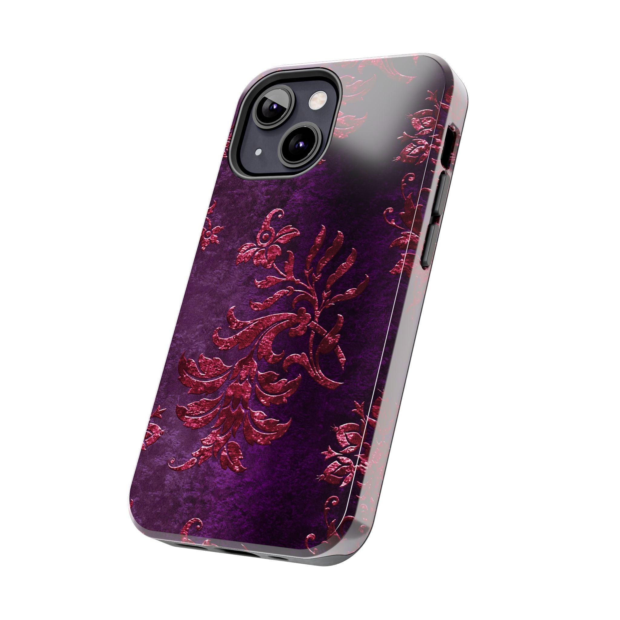 embossed-burgundy-velvet-tough-iphone-case-protective-iphone-cover-heavy-duty-iphone-case-rugged-phone-case-durable-smartphon