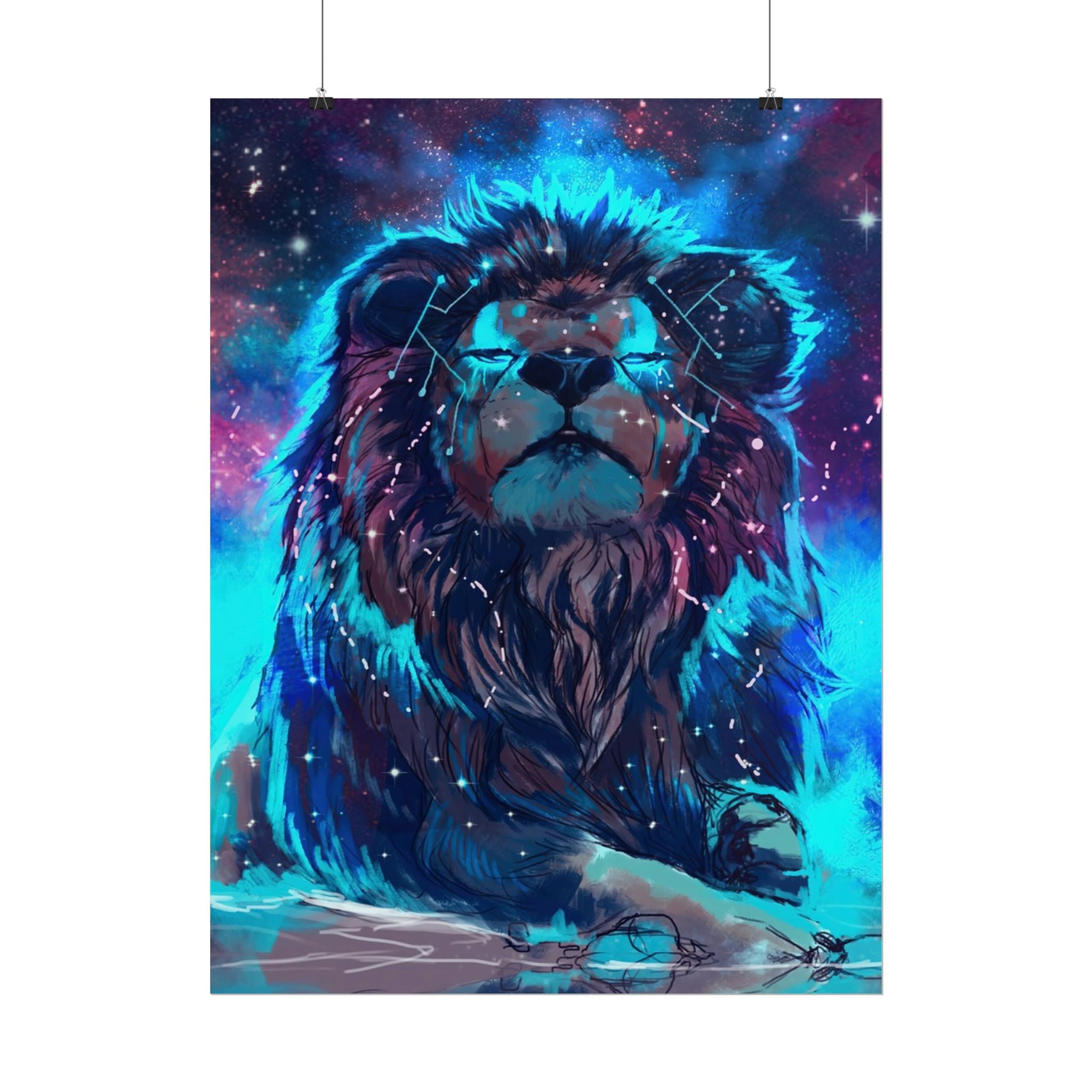 poster-print-lion-wall-art-fantasy-leon-living-room-decor-lion-wall-decor-lion-poster-jungle-animal-art-print-wildlife-safari