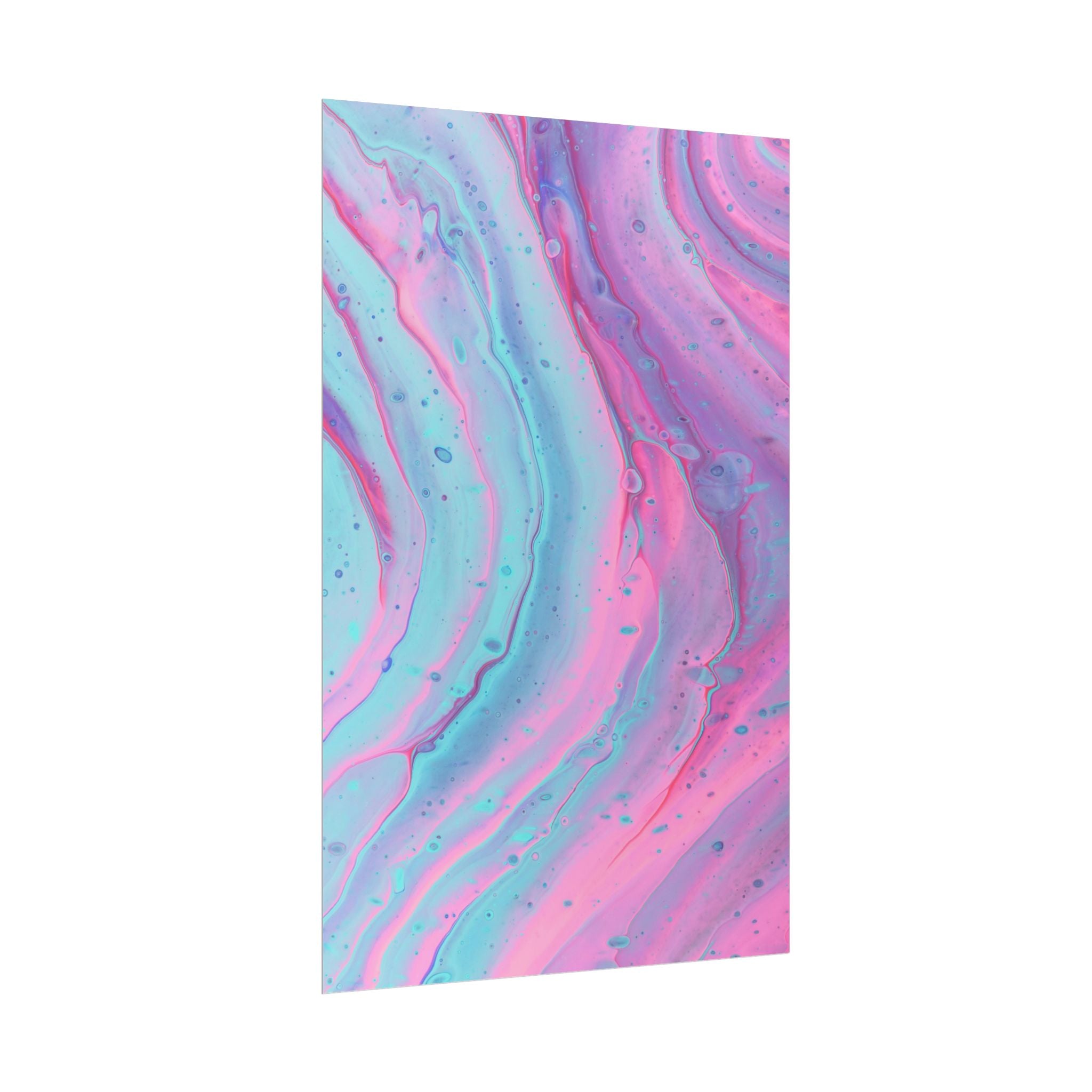 Blue Pink Abstract Minimalist Poster Print, Blue Pink Decor, Pink Blue Canvas Wall Art, Modern Home Decor, Living Room Wall Art