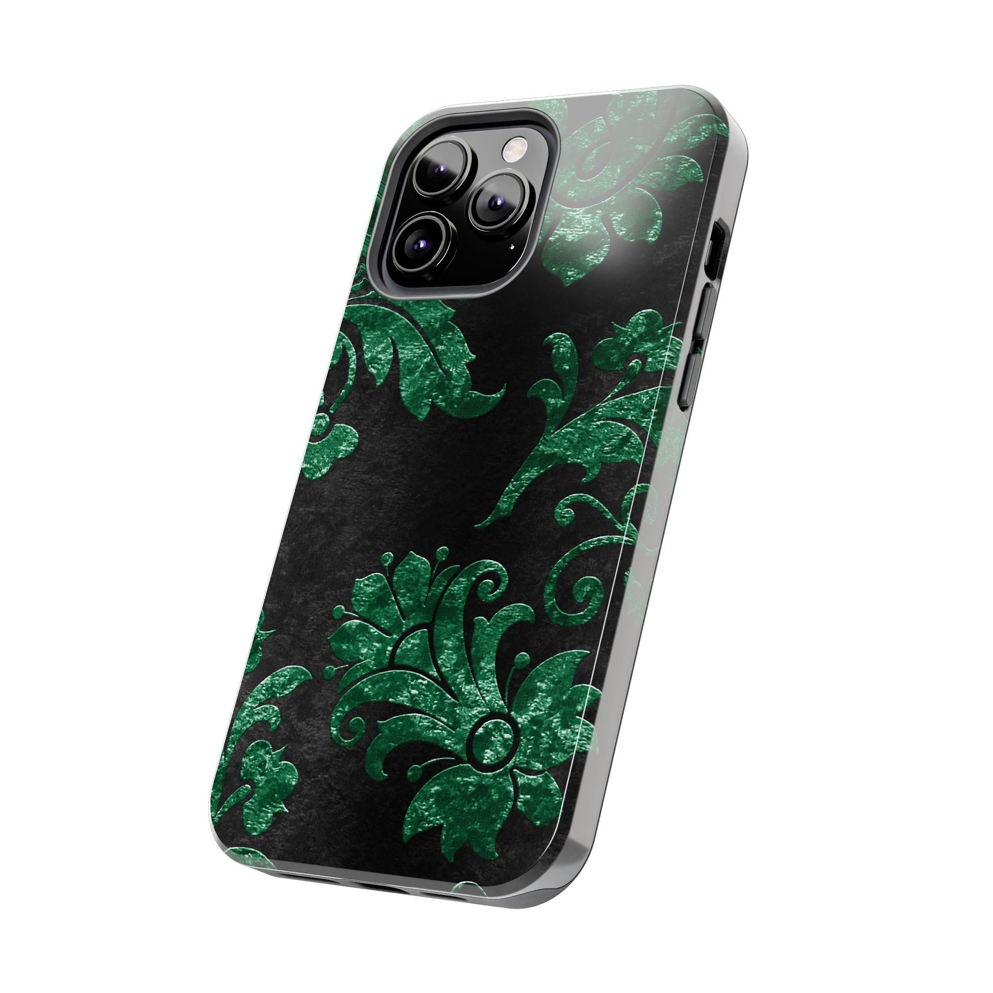 embossed-emerald-velvet-tough-iphone-case-protective-iphone-cover-heavy-duty-iphone-case-rugged-phone-case-durable-smartphone
