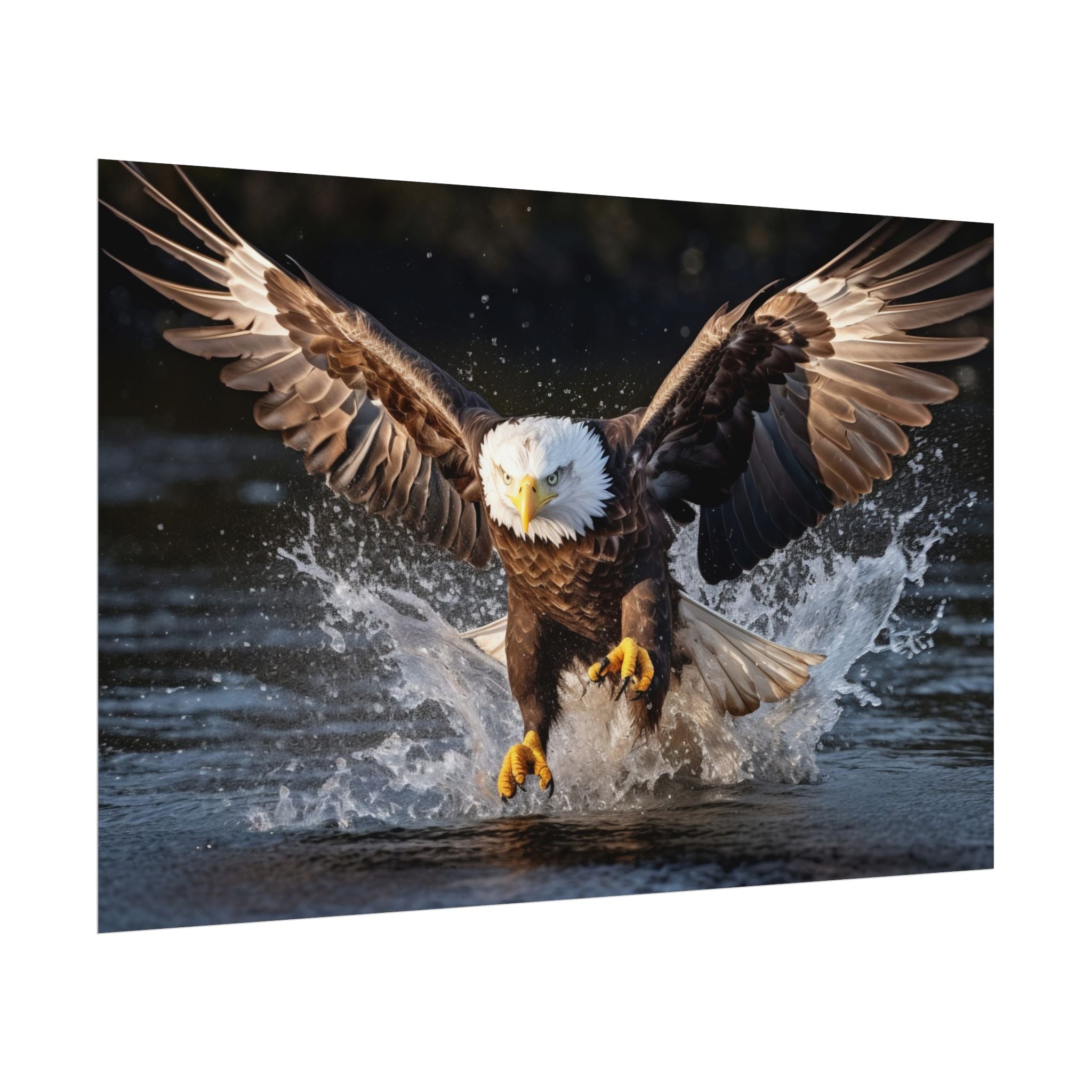 hunting-eagle-fine-art-poster-print-home-decor-wildlife-art-bird-lover-gift-living-room-decoration-eagle-decor
