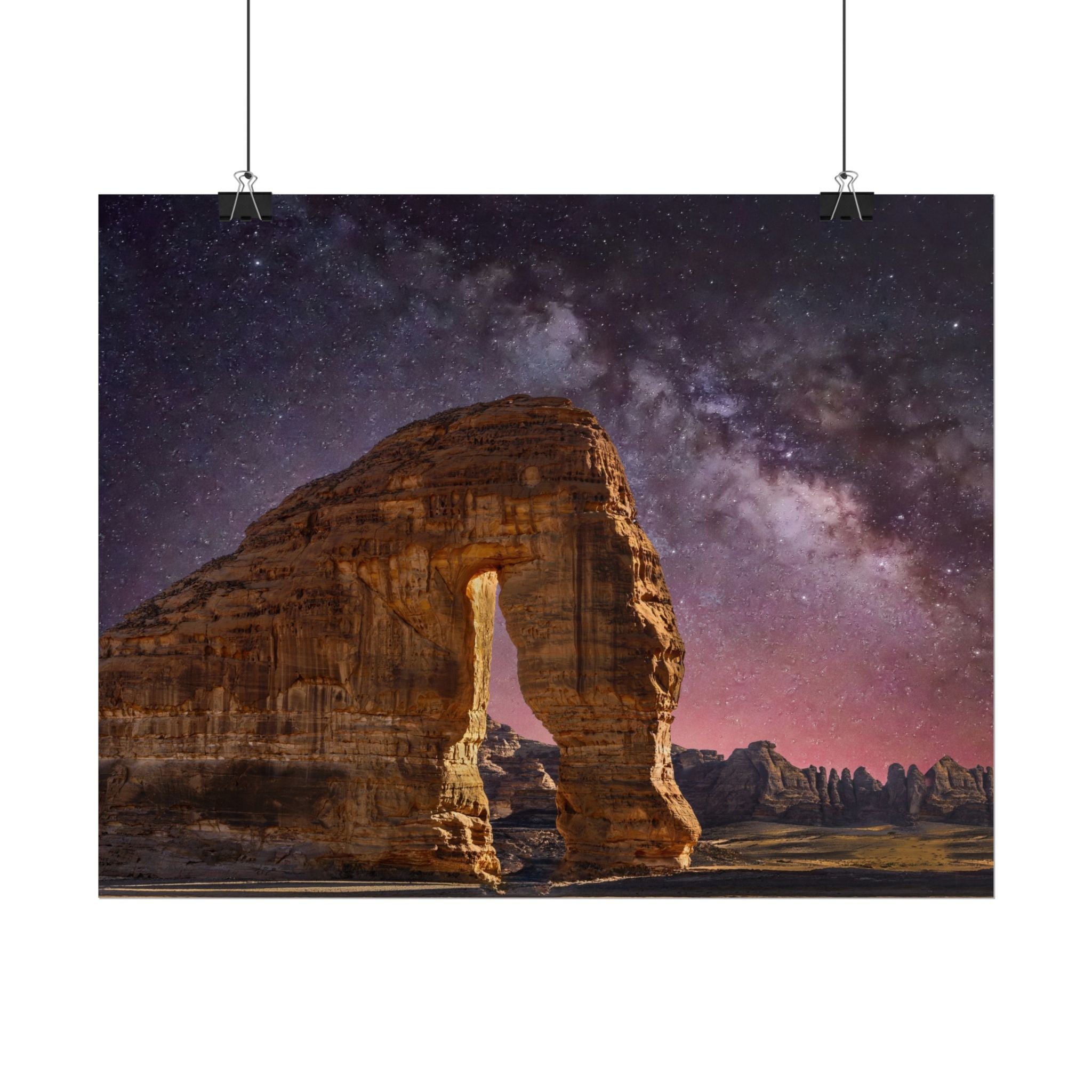 desert-landscape-poster-print-milky-way-poster-wall-art-milky-way-decor-artwork-unique-home-decor-starry-night-picture