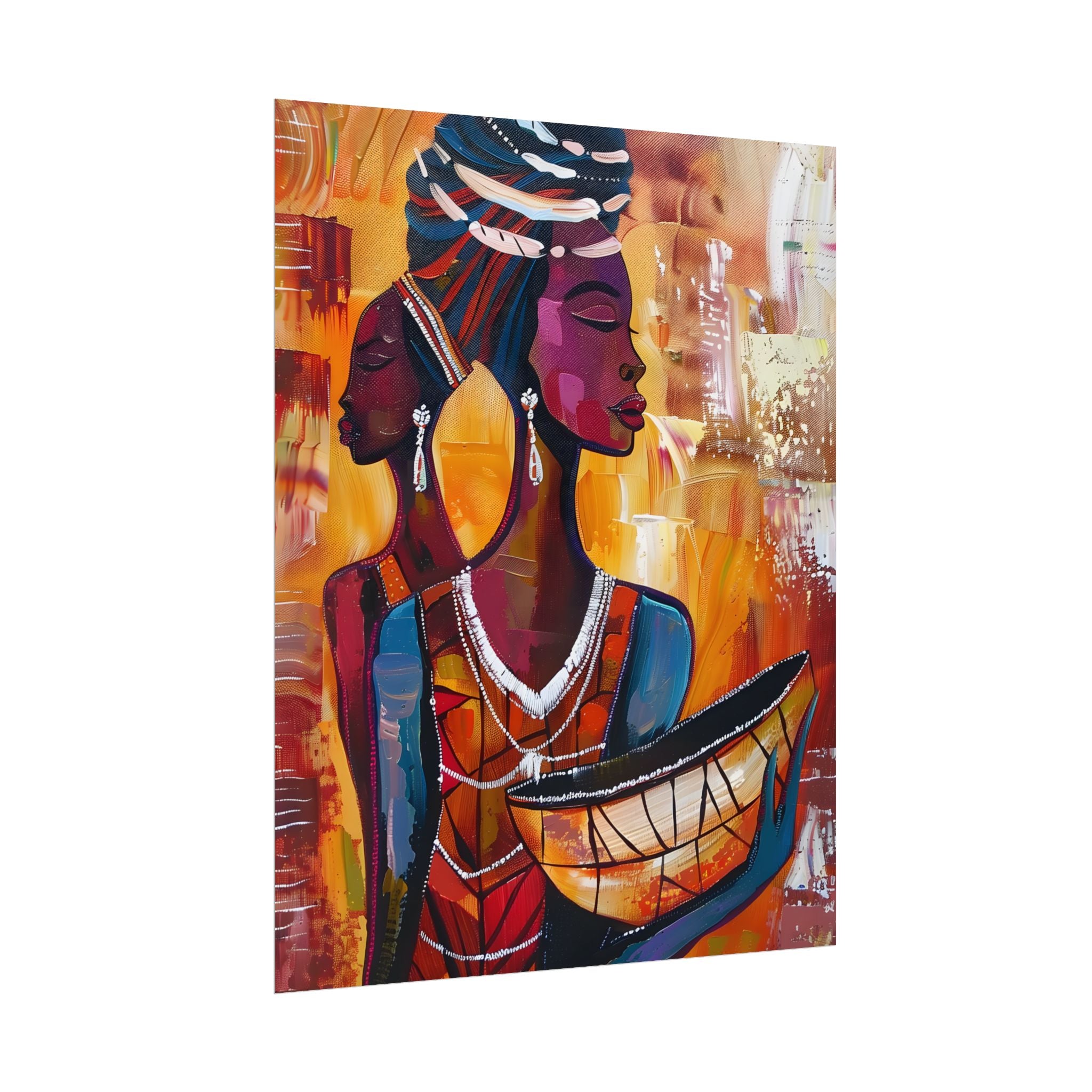 traditional-african-woman-poster-print-african-portrait-afrocentric-home-wall-decor-tribal-art-african-american-art-ethnic-wa