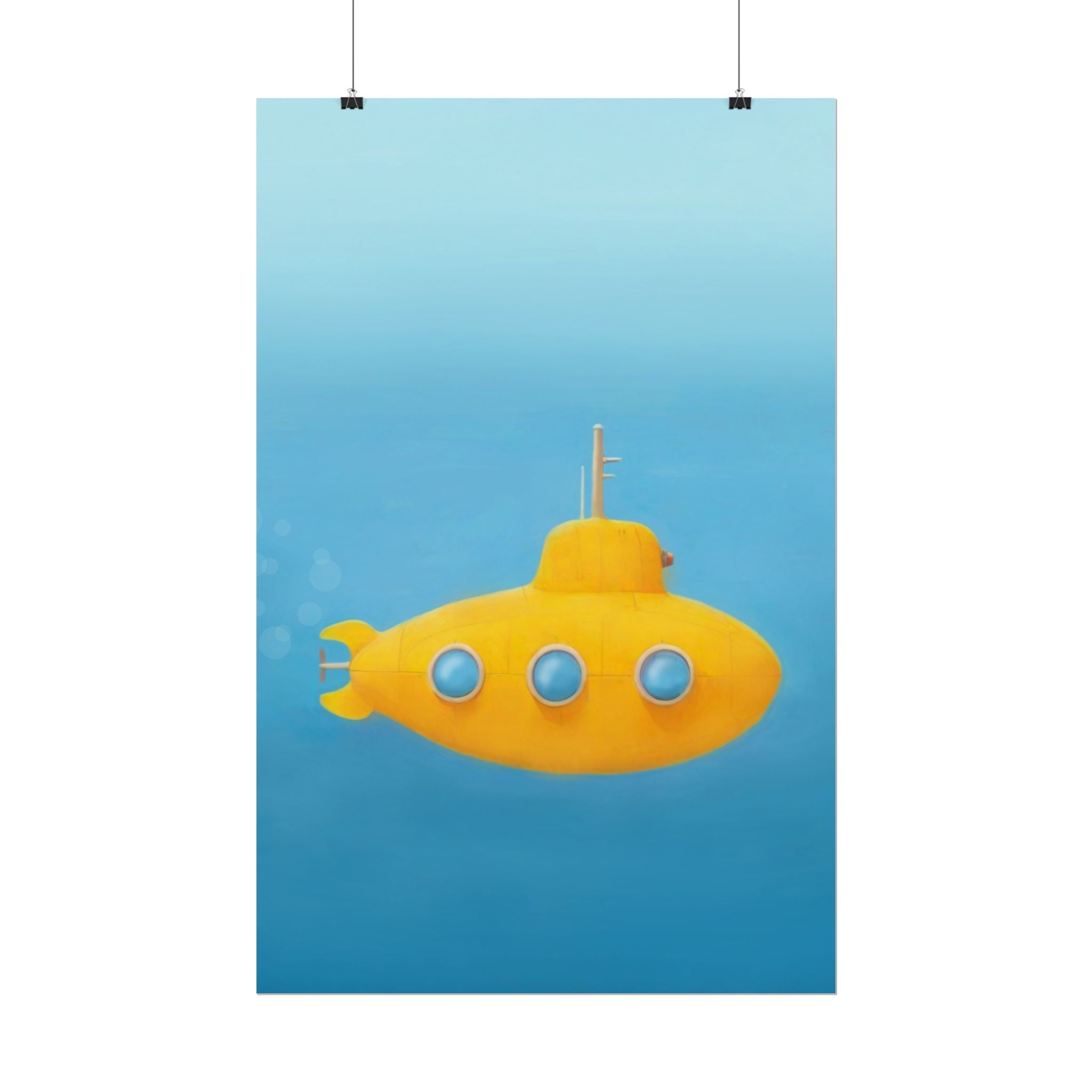 yellow-submarine-nursery-poster-art-fine-art-poster-wall-art-submarine-print-yellow-nursery-decor-gender-neutral-nursery