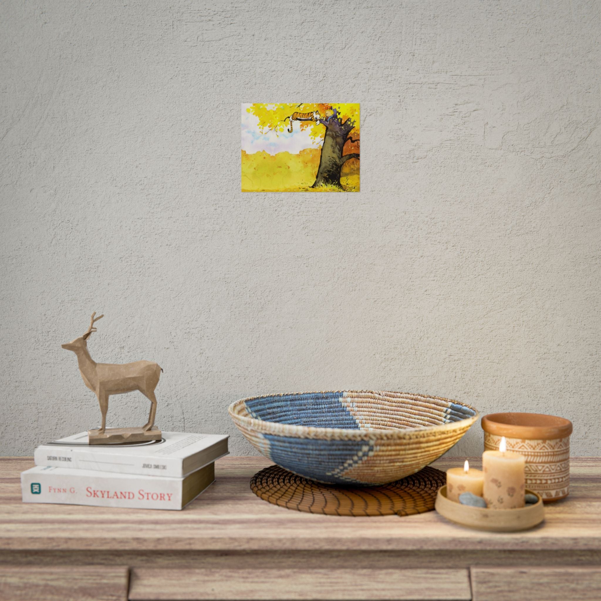 Calvin and Hobbes Poster Wall Art - Cartoon Wall Decor - Unique Birthday Gift for Fans - Timeless Comic Book Art