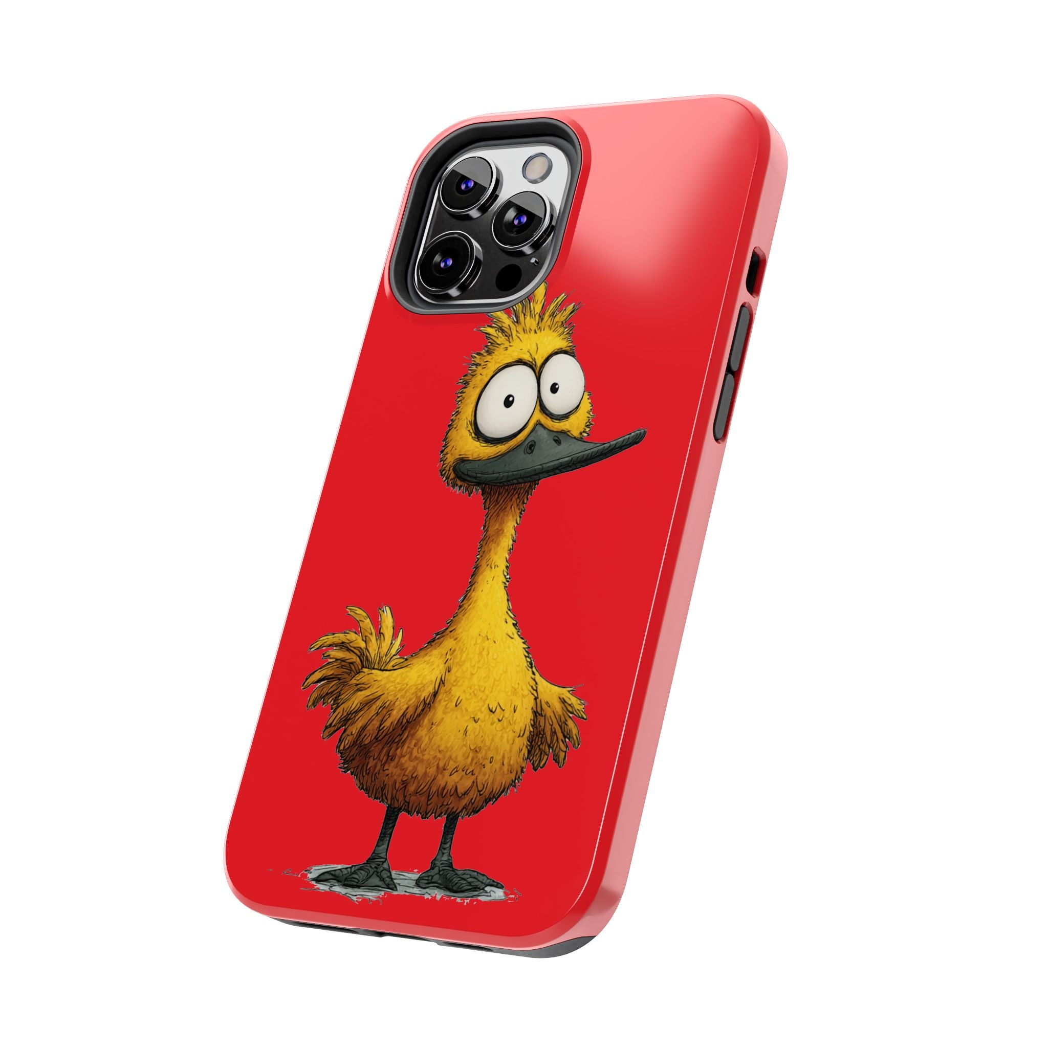Quirky Funny Duck iPhone Tough Case - Kawaii Animal Phone Cover - Protective Phone Cover - Yellow iPhone Case