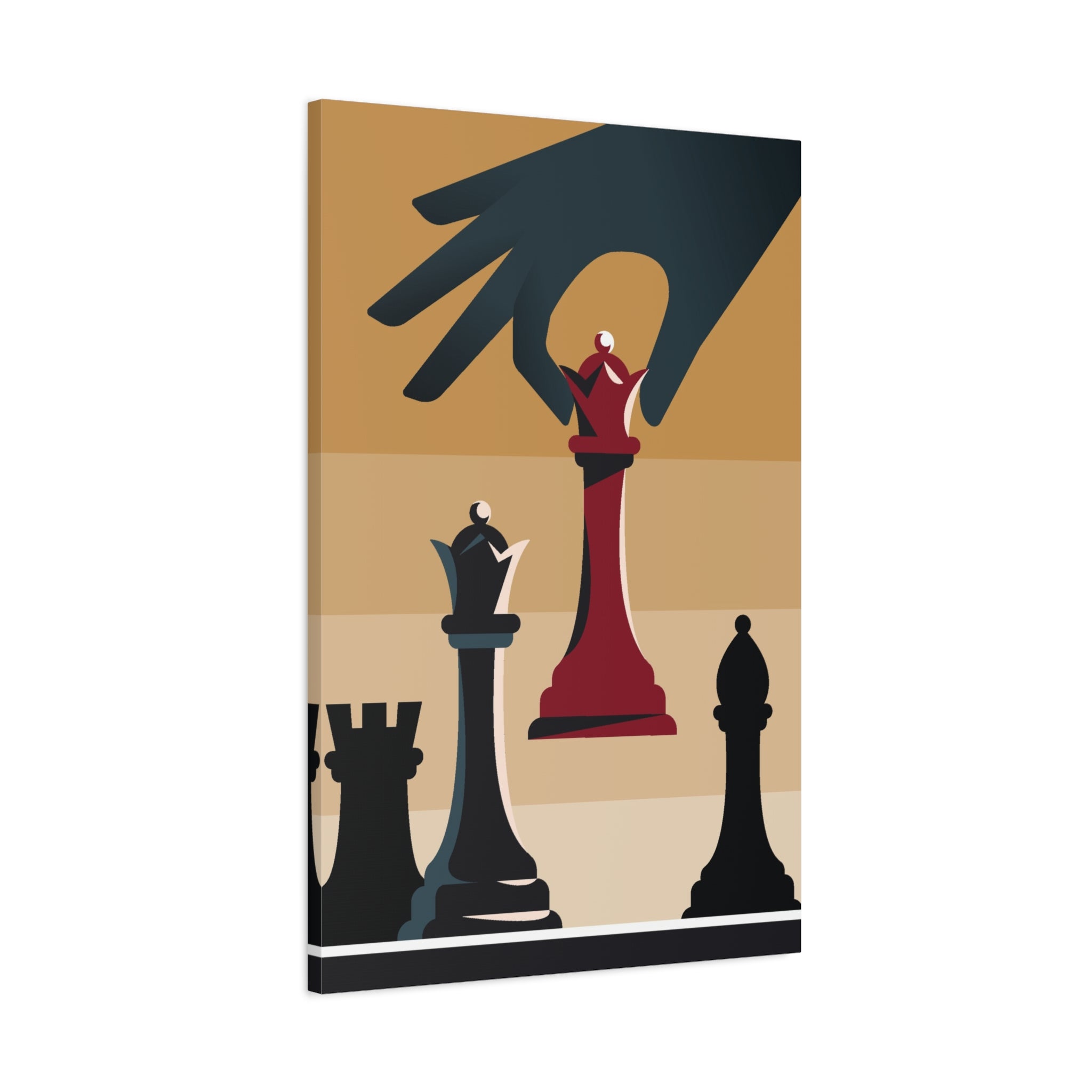 chess-queen-matte-canvas-print-home-decor-for-chess-lovers-stretched-wall-art-chess-player-gift-game-room-decoration-chess-ar