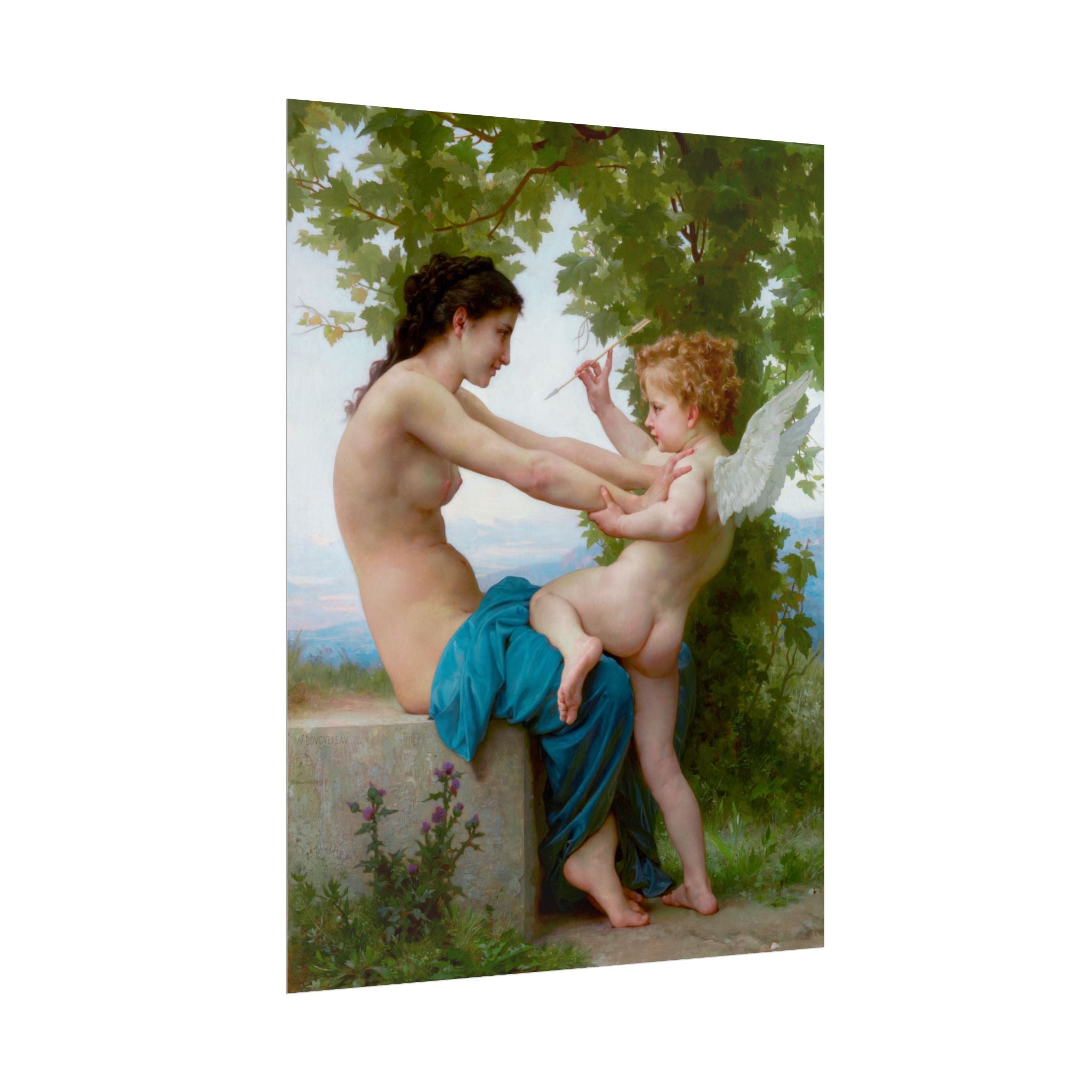 poster-print-girl-defending-herself-against-eros-bouguereau-living-room-decor-love-wall-art-eros-poster-art-romantic-painting