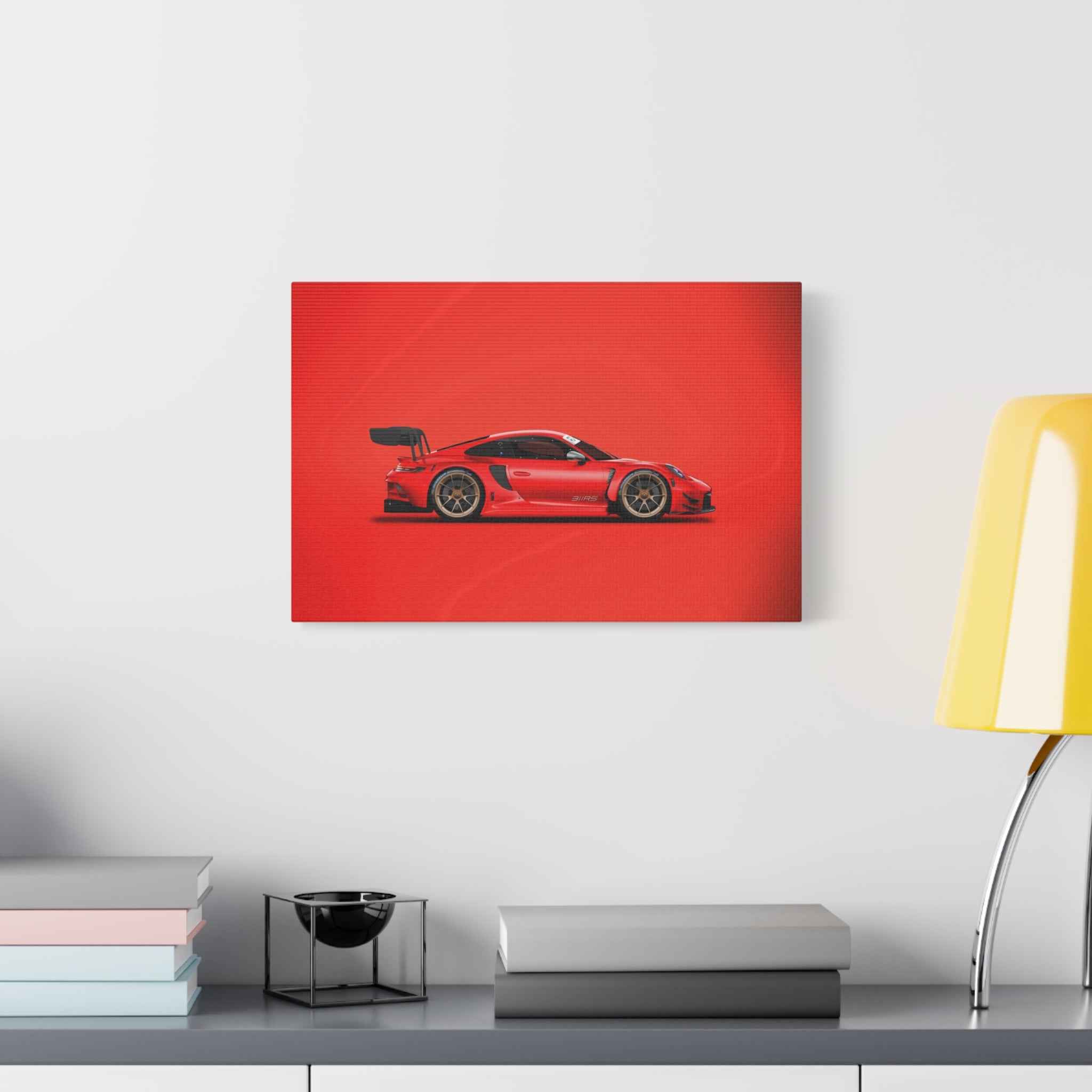 canvas-print-wall-art-porsche-911-red-gt3r-red-supercar-poster-matte-canvas-decor-stretched-large-canvas-wall-art-hypercars-1