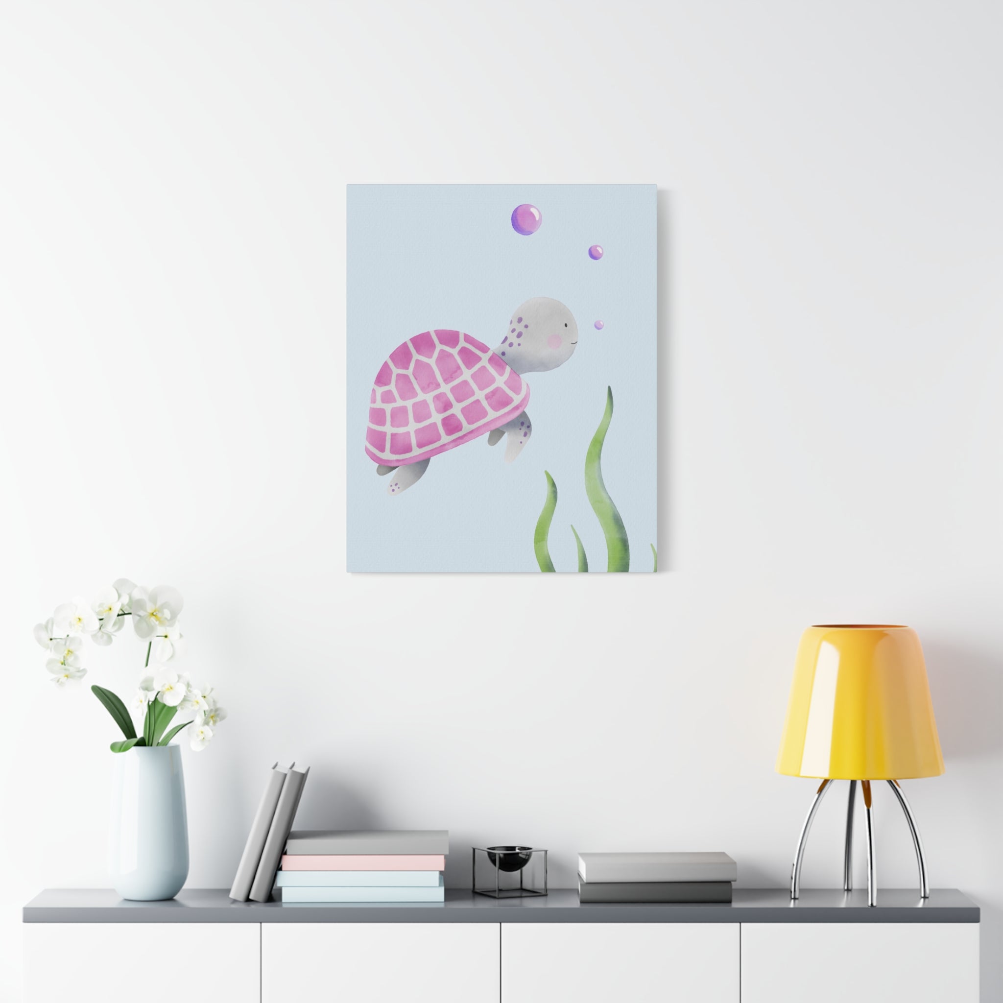 canvas-wall-art-cute-sea-turtle-nursery-decor-baby-sea-turtle-print-nursery-art-cute-sea-turtle-decoration-baby-nursery-cute-