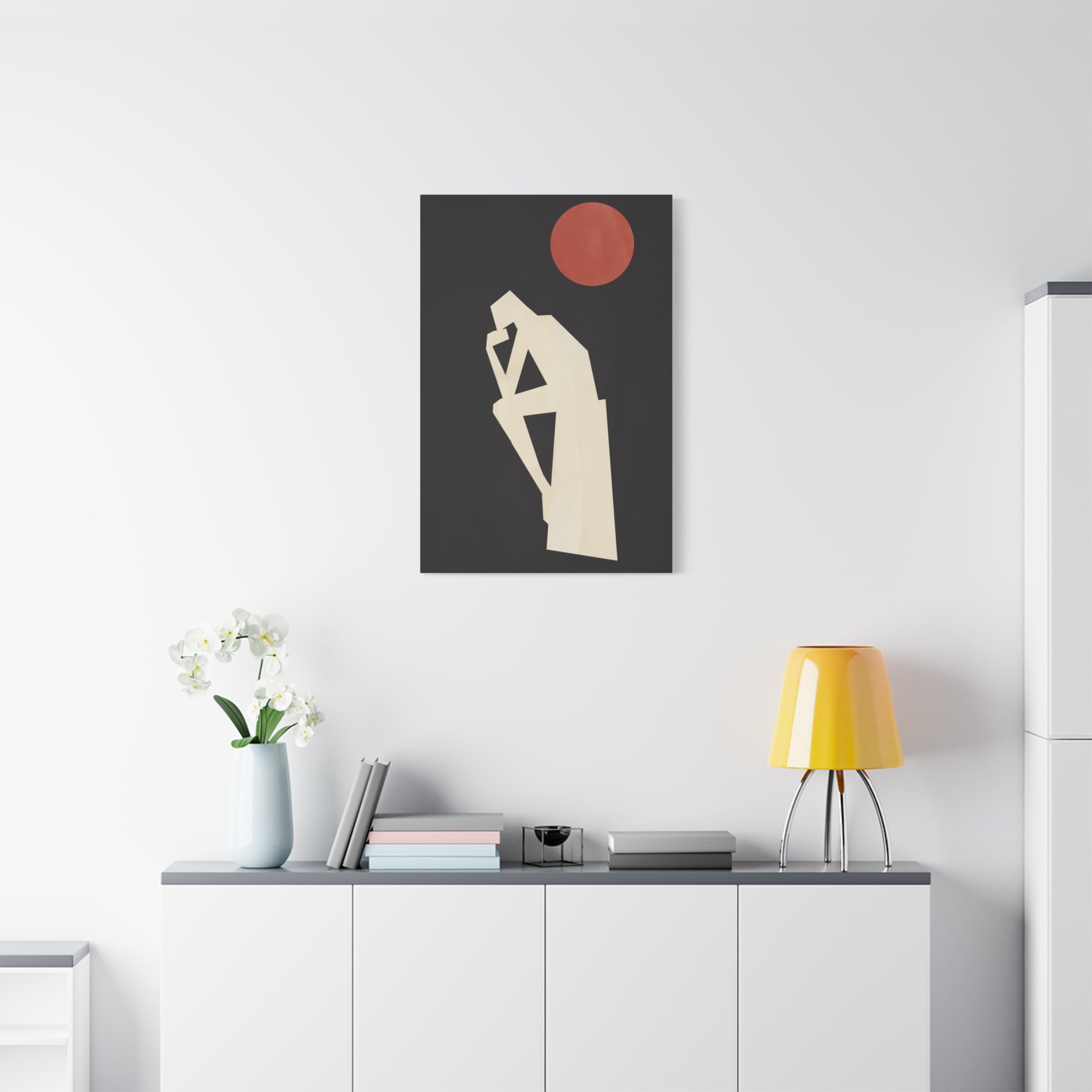 canvas-print-rodin-sculpture-the-thinker-illustration-art-lover-living-room-decor-wall-art-stretched-matte-canvas-gift-home-d