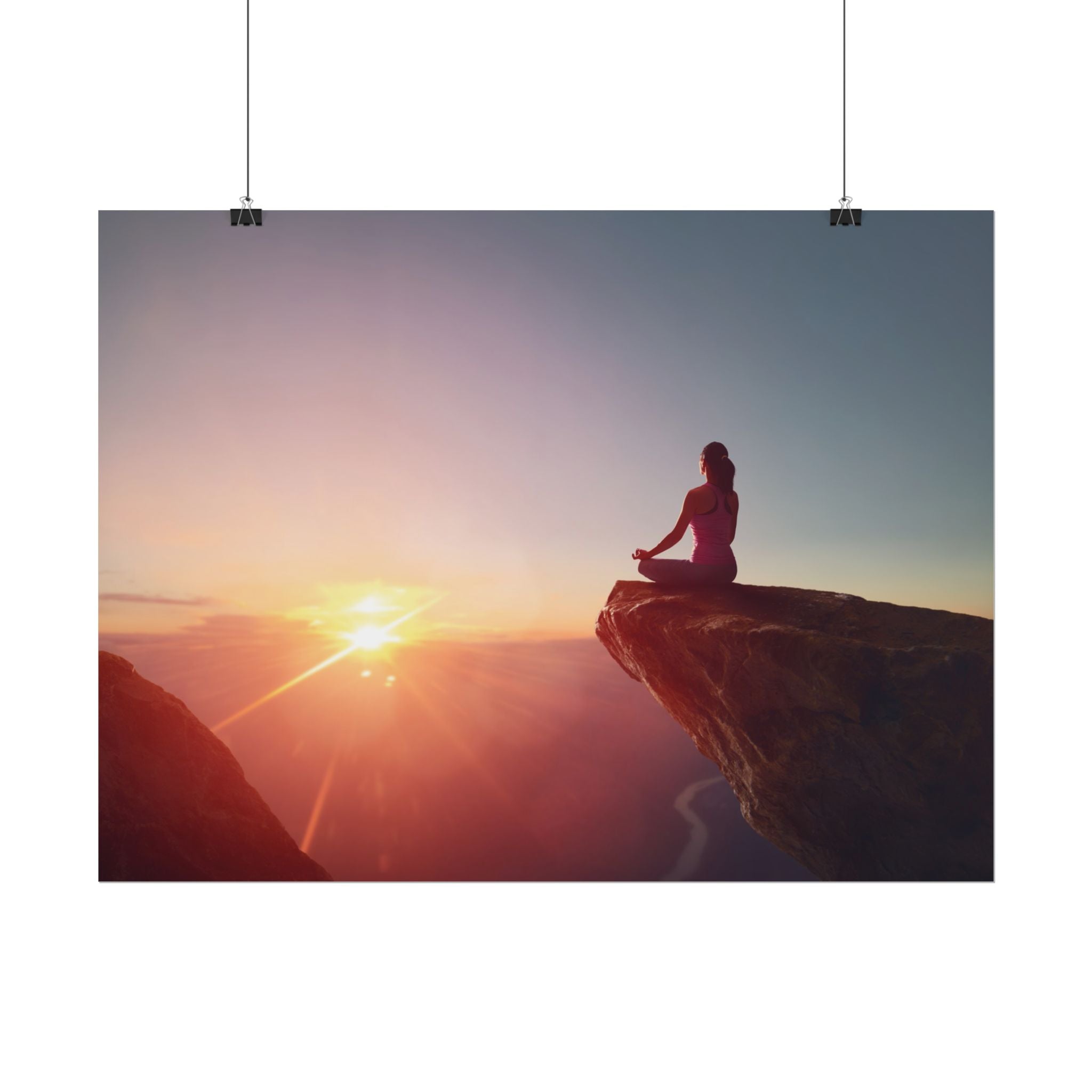 sunset-meditation-poster-yoga-wall-decor-mindfulness-poster-art-print-spiritual-gift-serene-home-decor-rolled-posters