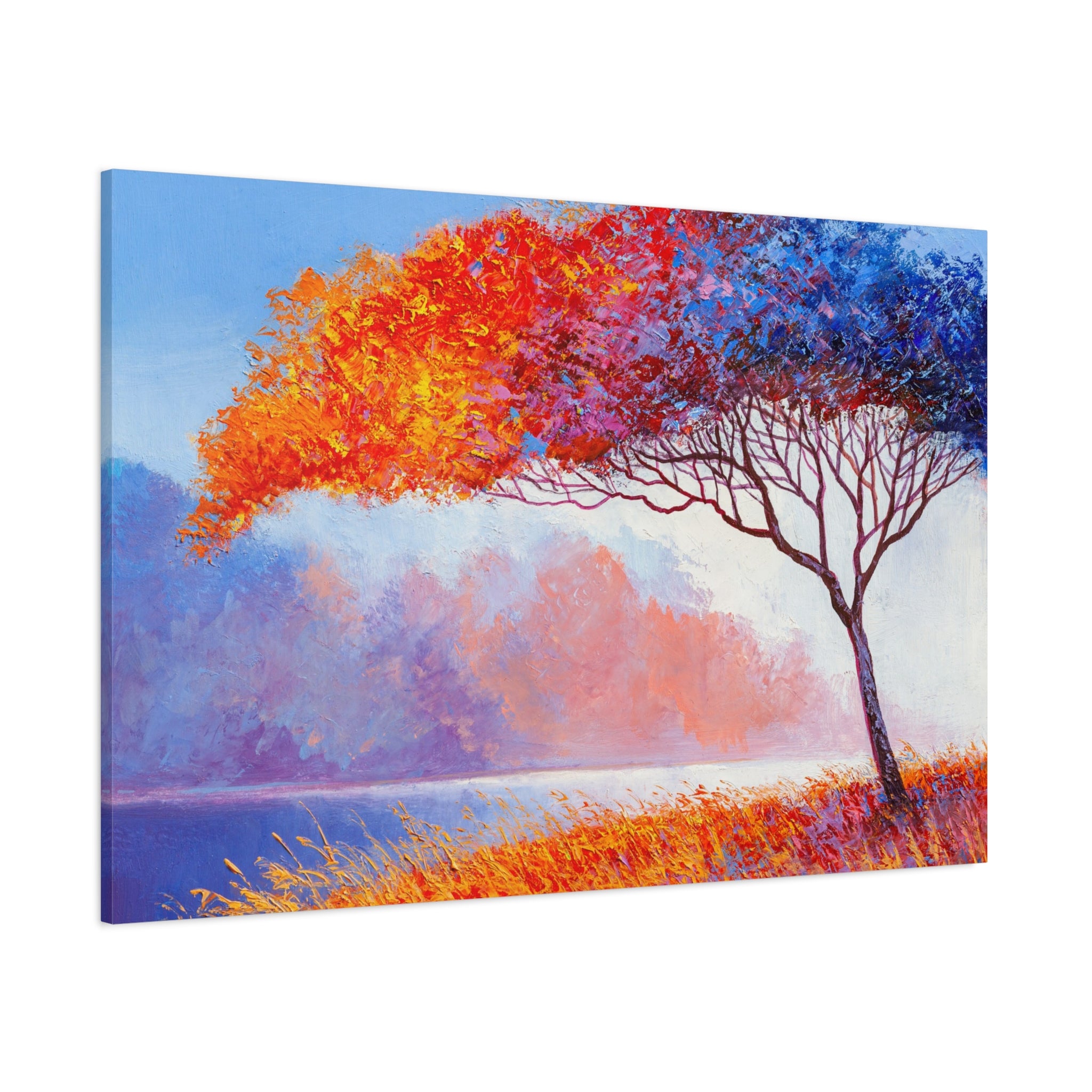 canvas-wall-art-fall-floral-brush-effect-tree-print-stretched-matte-canvas-home-decor-autumn-decor-gift-for-nature-lovers