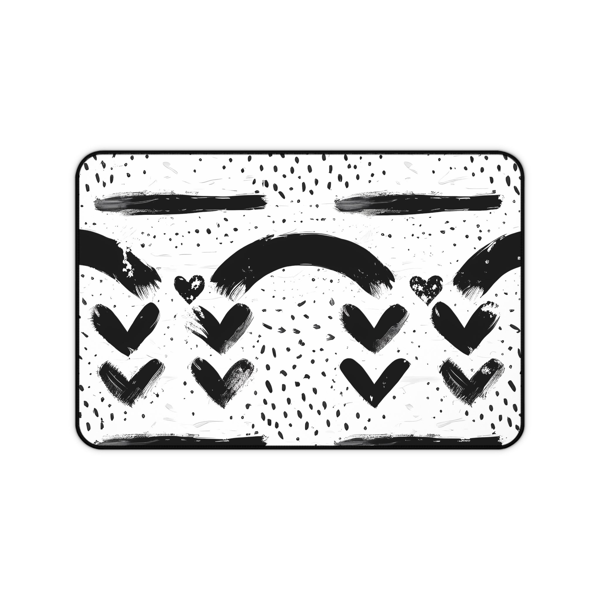 monochrome-mouse-pad-black-and-white-face-desk-mat-sleek-black-and-white-desk-pad-modern-minimalist-mouse-pad