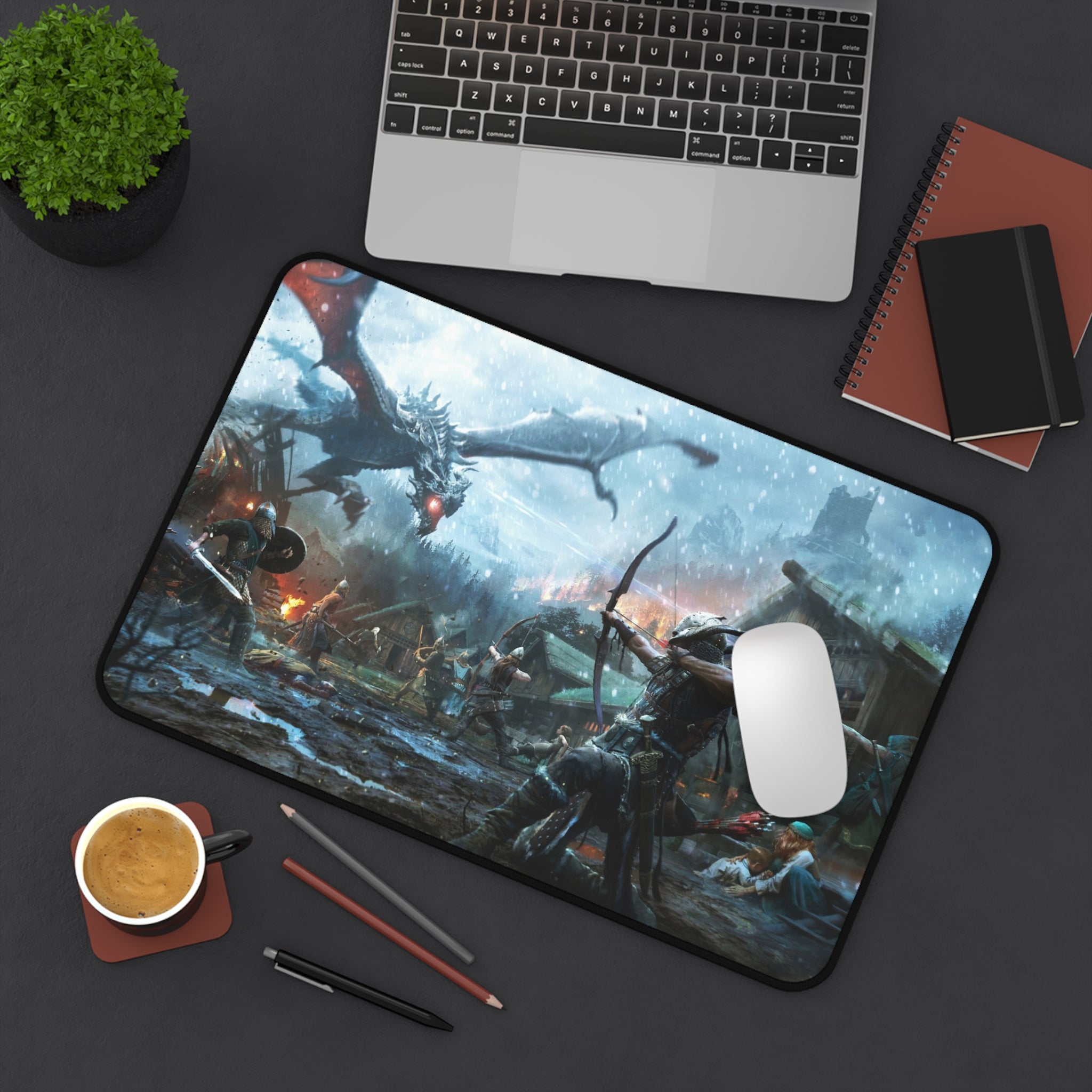 skyrim-deskpad-the-elder-scrolls-mousepad-gaming-deskpad-dragon-and-viking-warrior-desk-decor