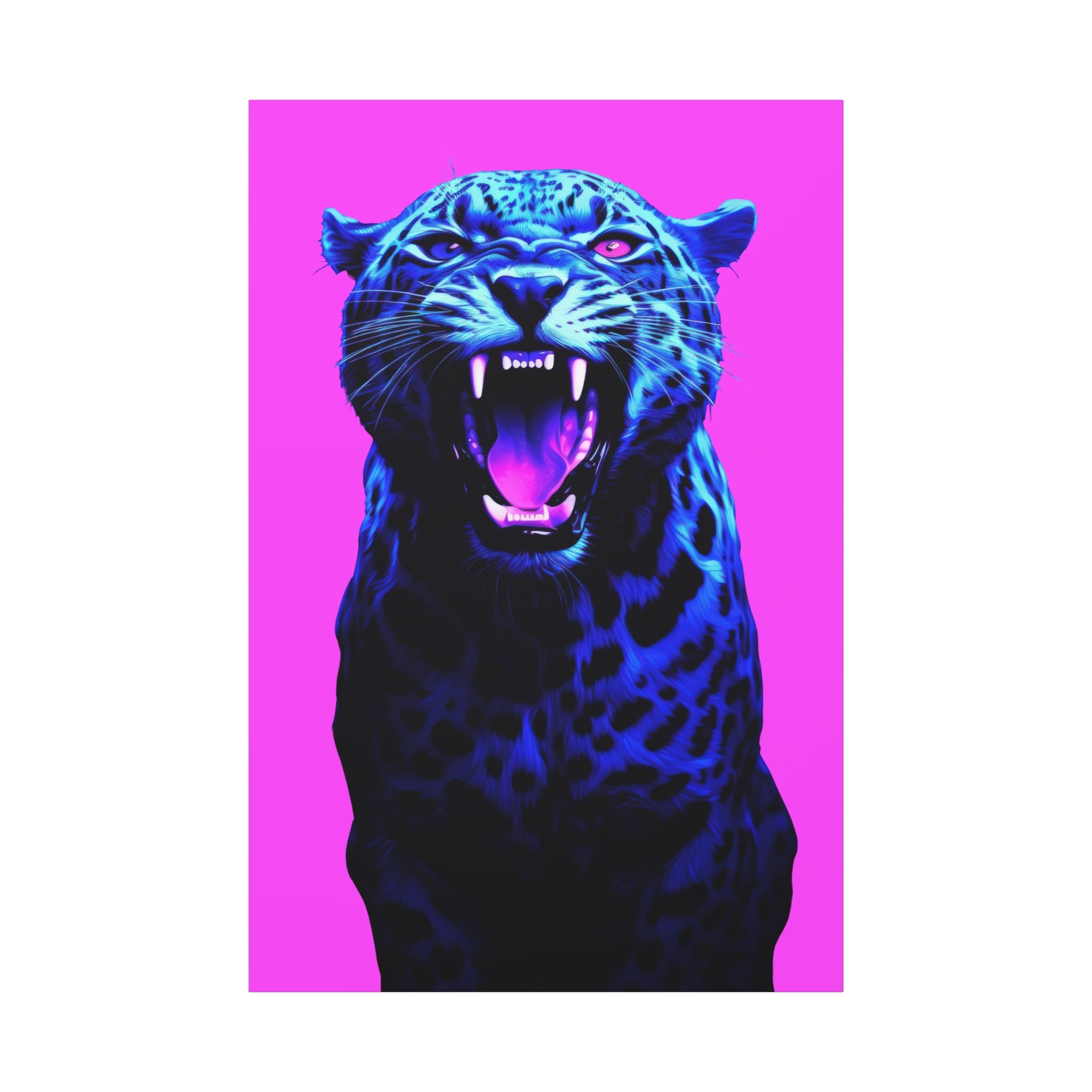 canvas-print-neon-leopard-wall-art-vaporwave-home-decor-stretched-matte-canvas-living-room-decor