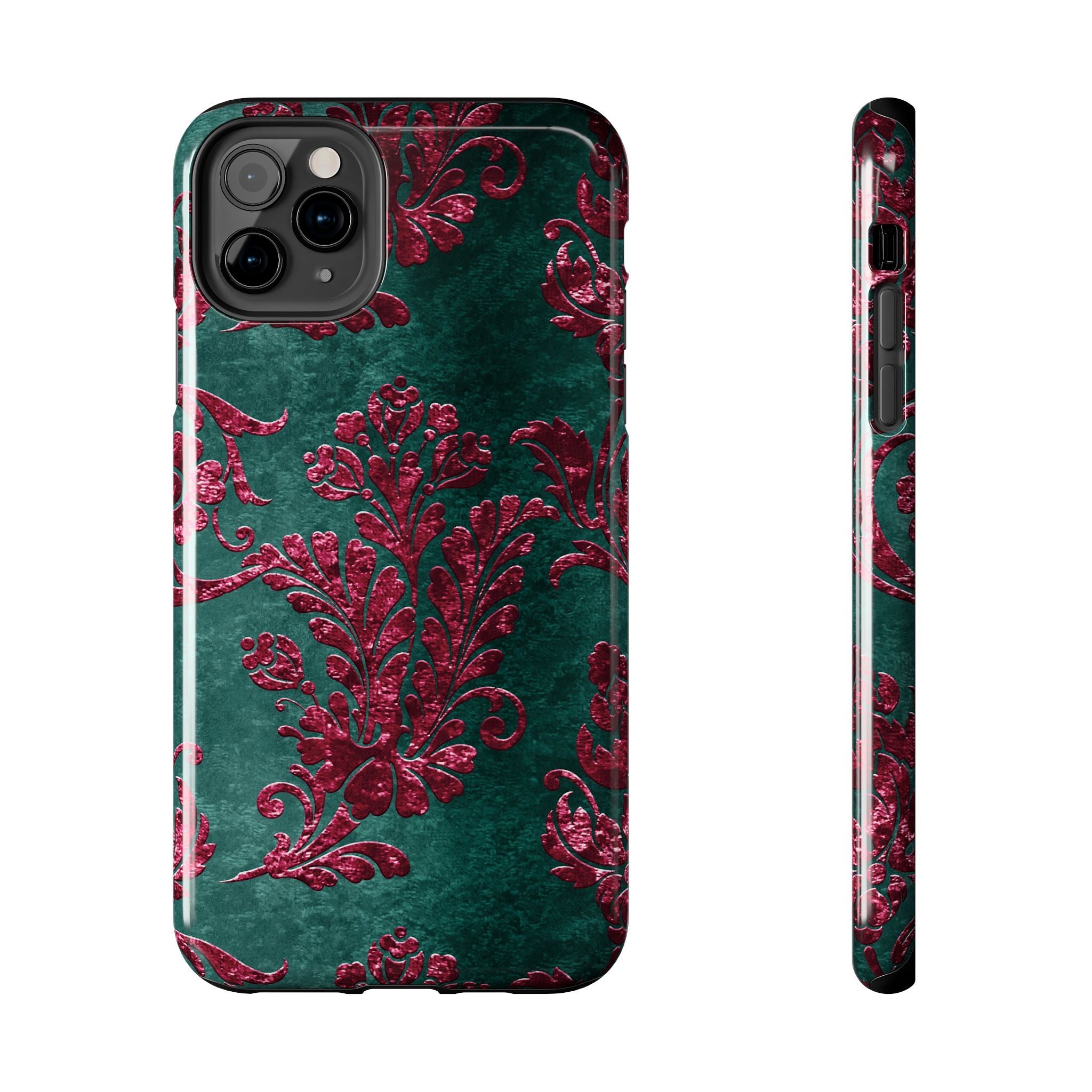 embossed-burgundy-velvet-tough-iphone-case-protective-iphone-cover-heavy-duty-iphone-case-rugged-phone-case-durable-smartphon