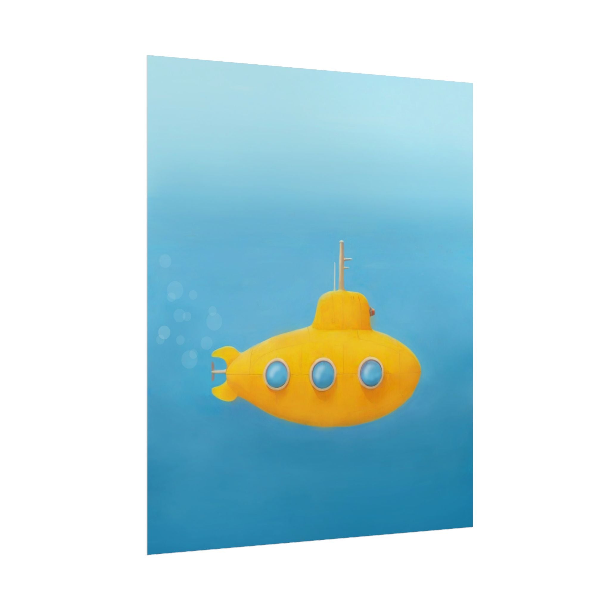 yellow-submarine-nursery-poster-art-fine-art-poster-wall-art-submarine-print-yellow-nursery-decor-gender-neutral-nursery