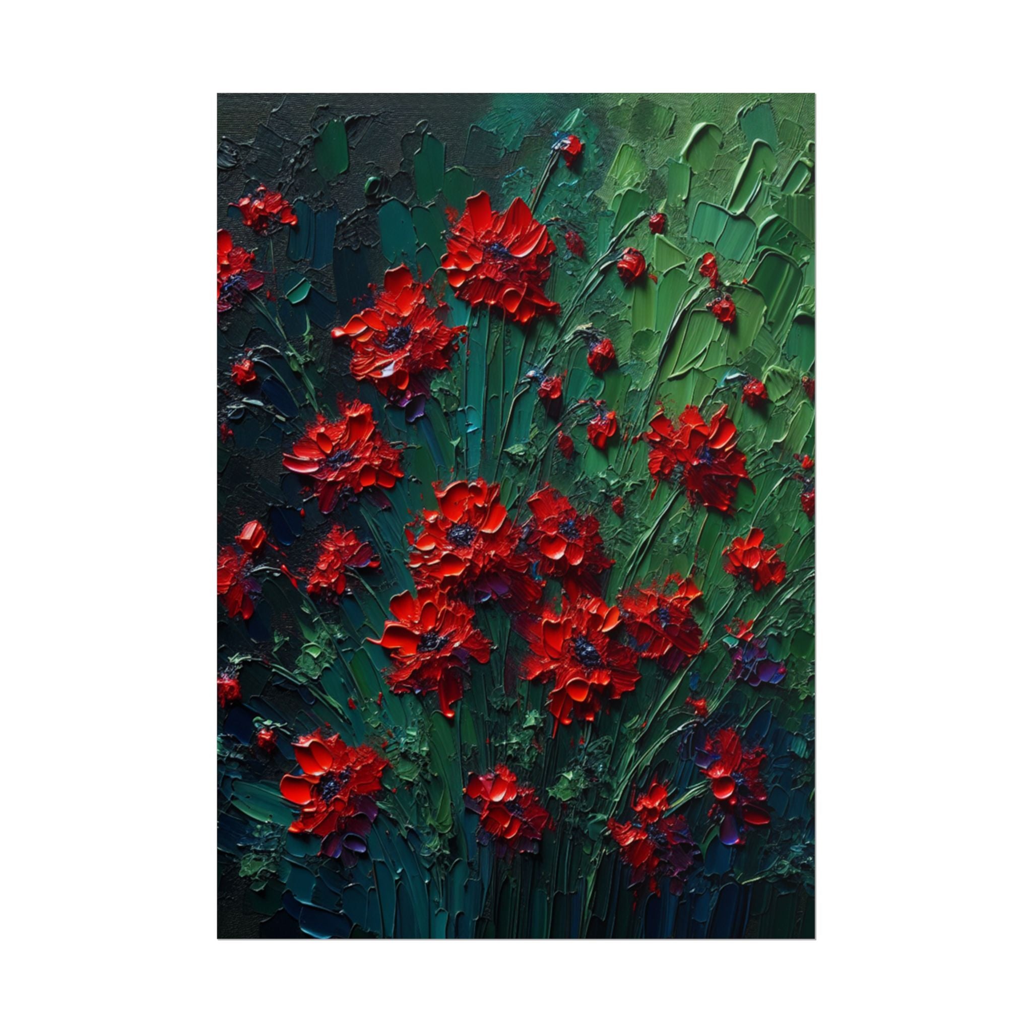 red-wildflowers-poster-print-impasto-oil-painting-look-stretched-wall-art-home-decor-floral-print-gift-for-nature-lover