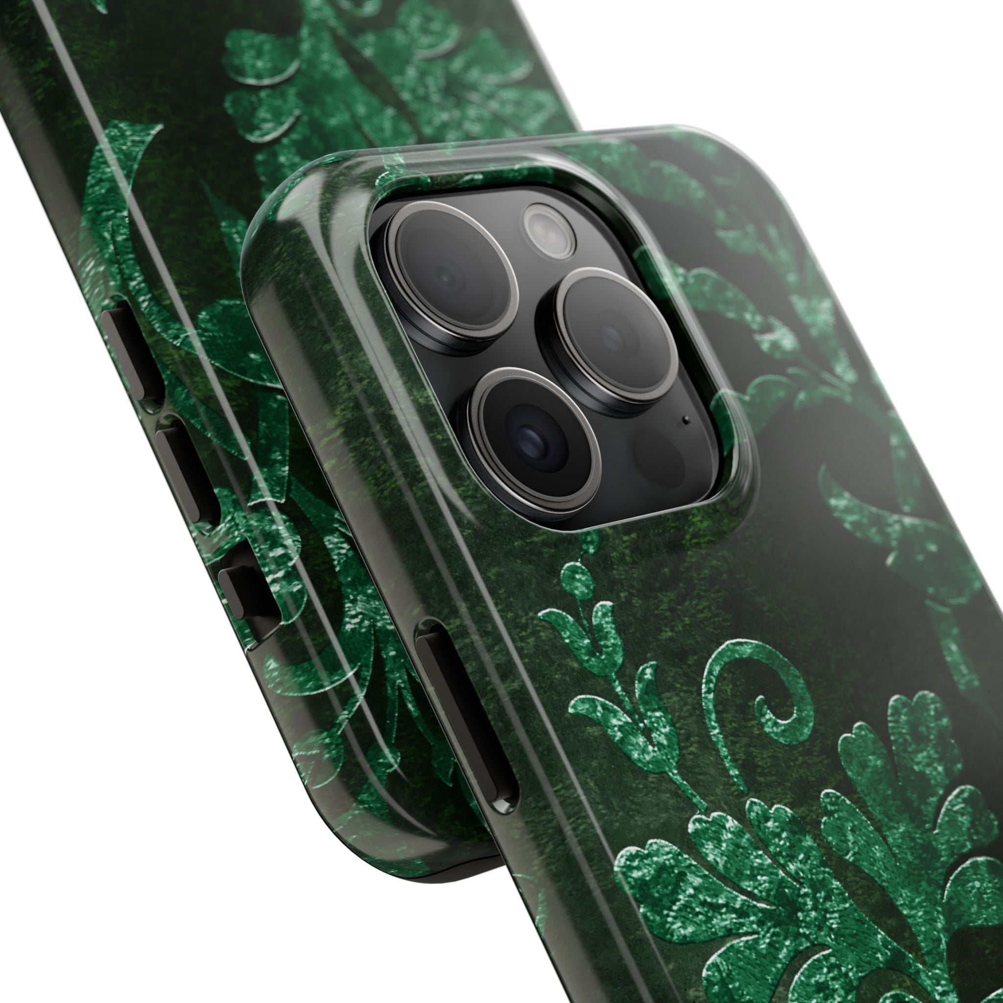 embossed-emerald-velvet-tough-phone-case-protective-iphone-cover-heavy-duty-phone-case-rugged-phone-case-durable-smartphone-c