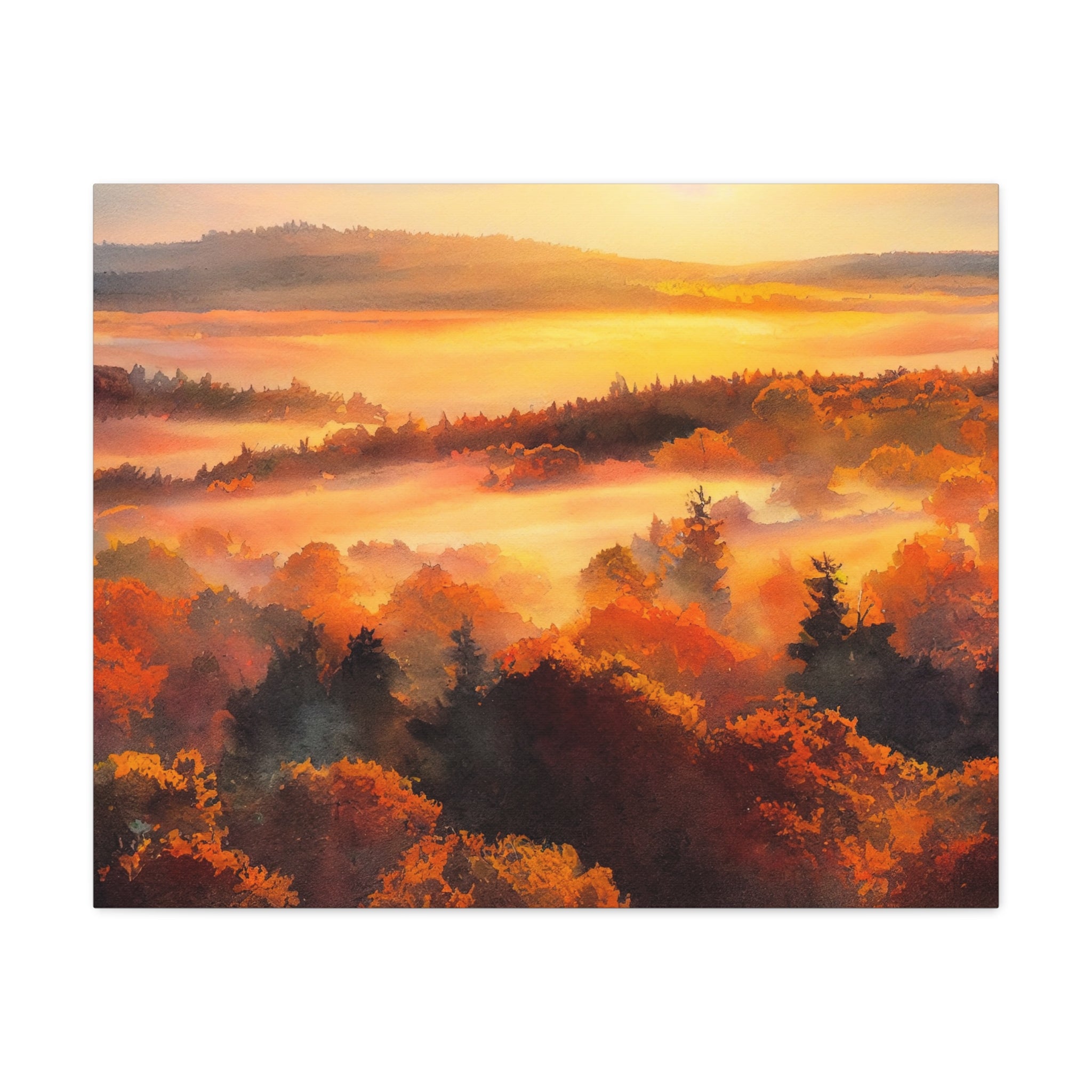watercolor-fall-canvas-wall-art-fall-sunset-tree-print-stretched-matte-canvas-home-decor-autumn-decor-gift-for-nature-lovers