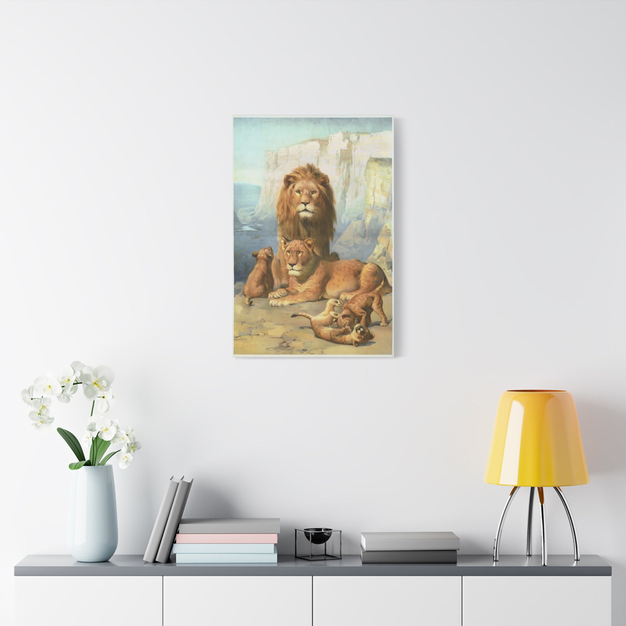 canvas-print-lion-family-canvas-wall-art-wildlife-home-decor-safari-animal-poster-jungle-nursery-art-african-wildlife-print-n