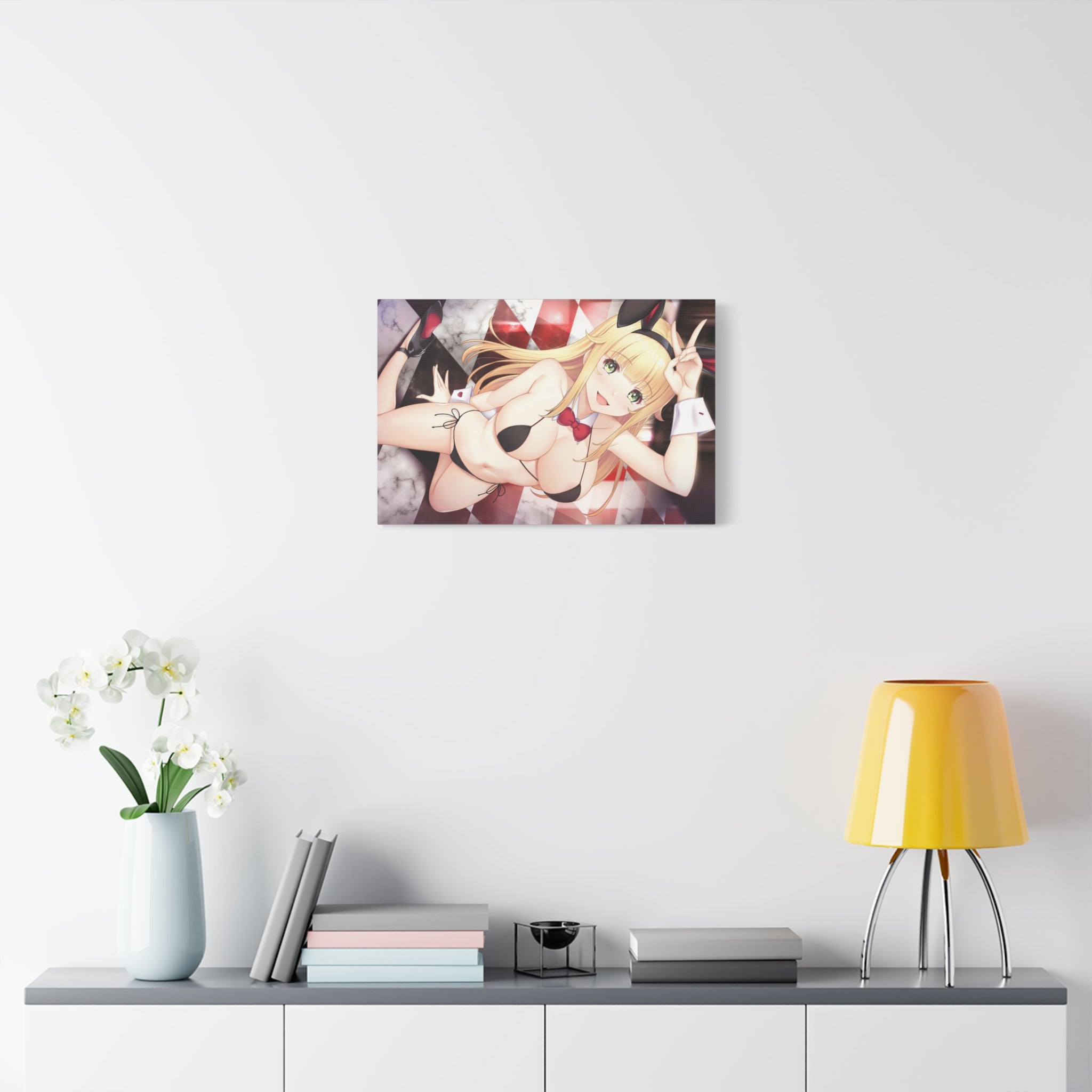 beautiful-sexy-anime-girl-canvas-print-bunny-girl-canvas-wall-art-anime-lover-home-decor-anime-girl-poster-canvas-wall-art