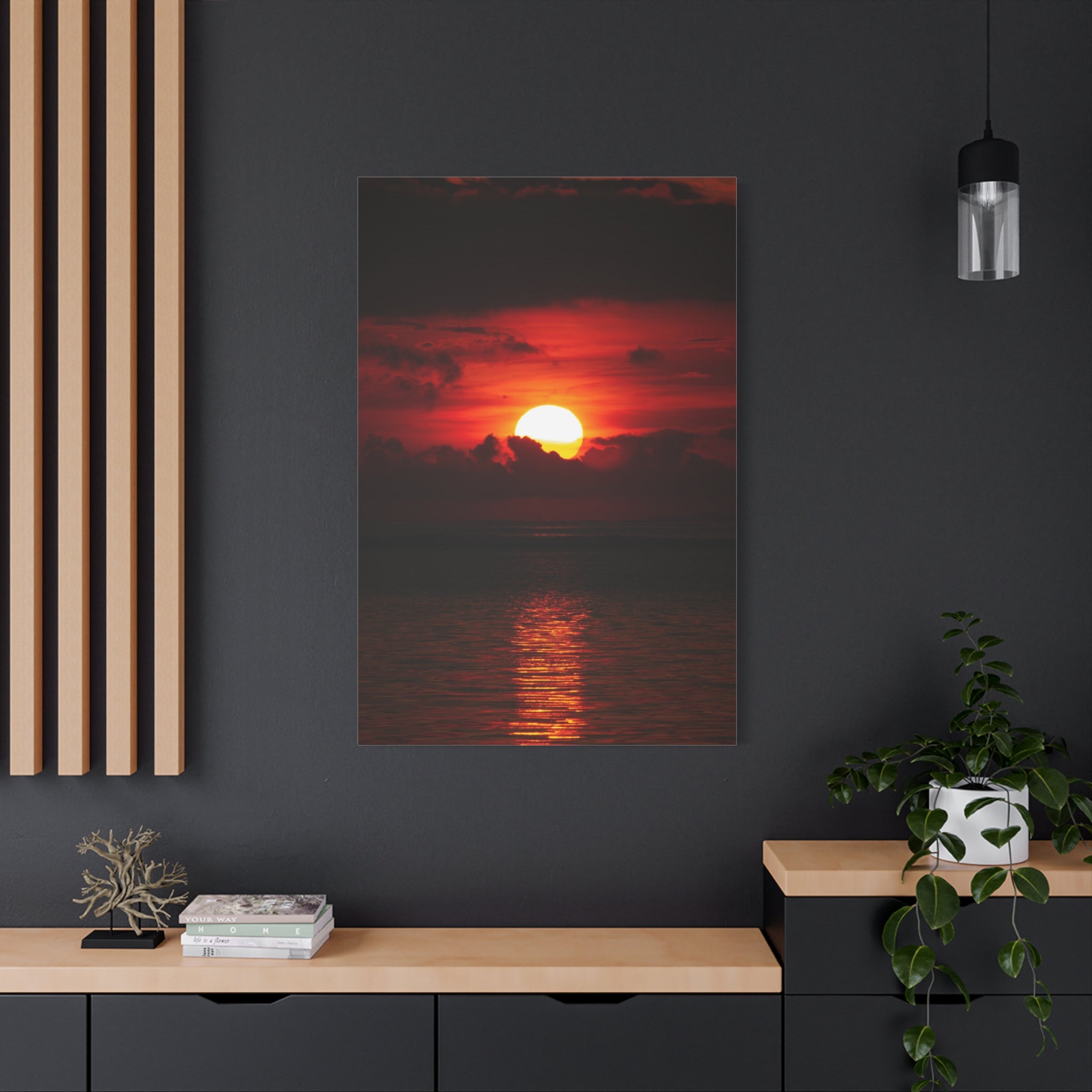 canvas-print-red-sunset-red-wall-art-home-decor-red-sunset-wall-decor-cloud-ocean-art-housewarming-gift-wall-hangings-gift