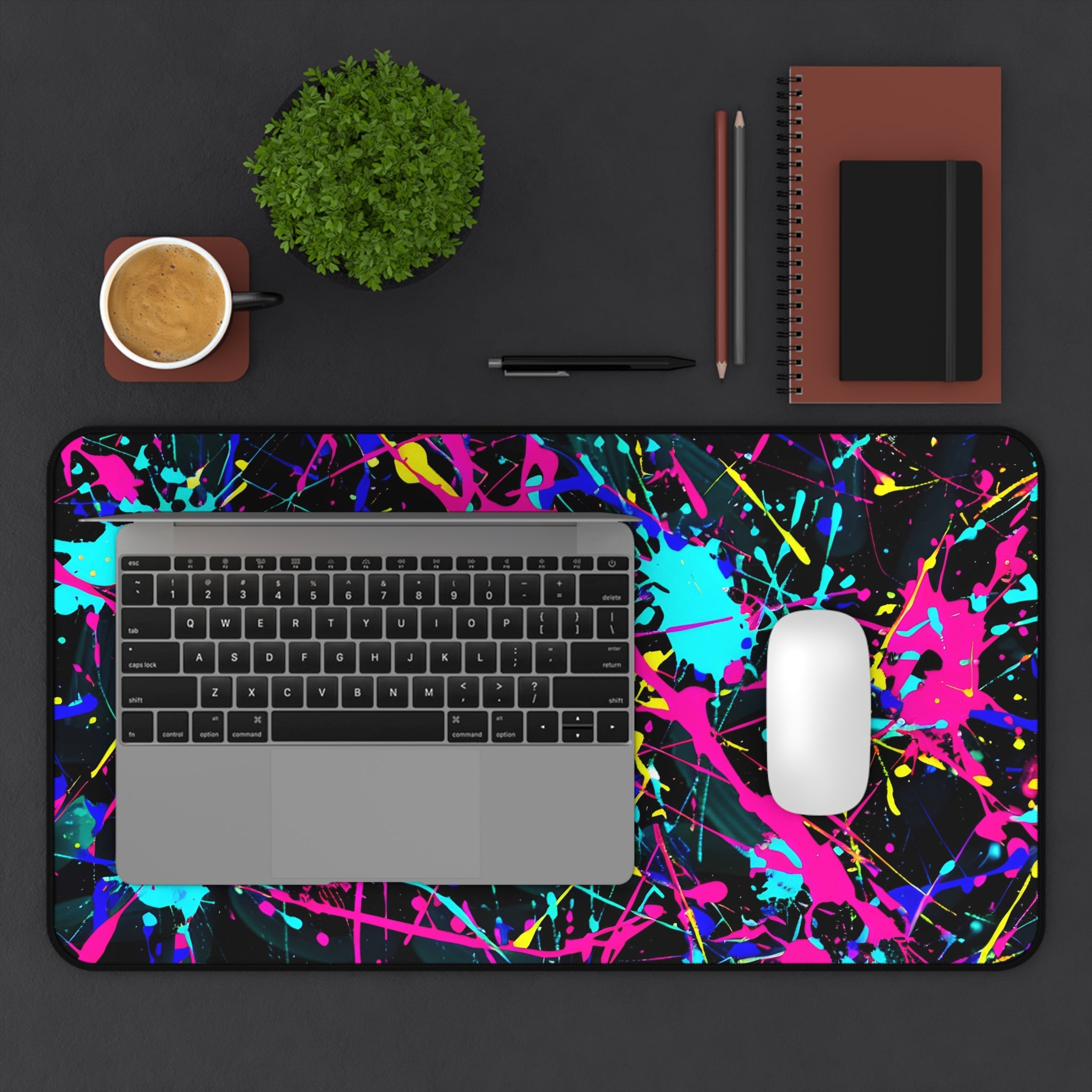 neon-abstract-paint-splatter-desk-mat-colorful-large-gaming-mouse-pad-colorful-work-from-home-desk-accessory-desk-blotter