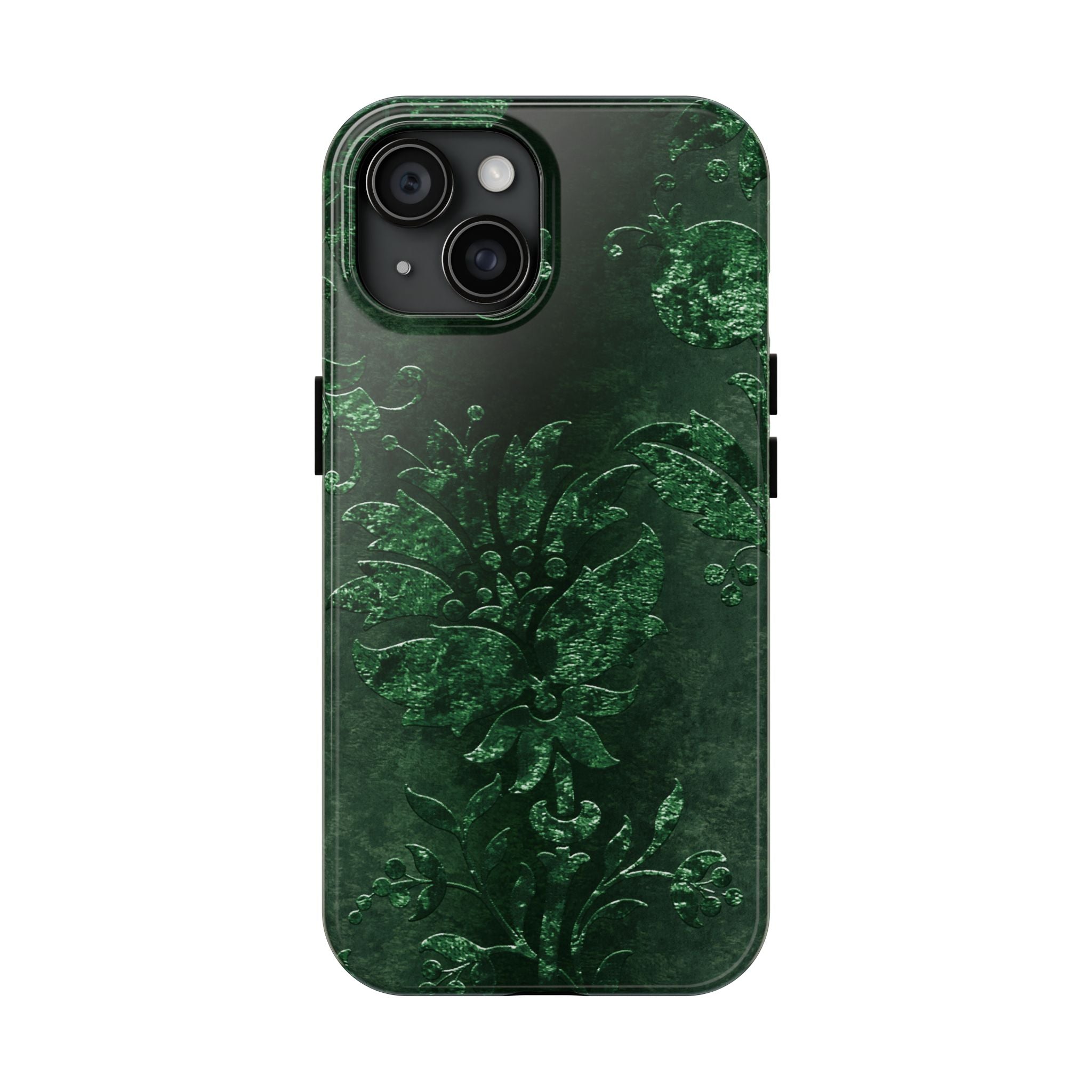 embossed-emerald-velvet-tough-iphone-case-protective-iphone-cover-heavy-duty-iphone-case-rugged-phone-case-durable-smartphone