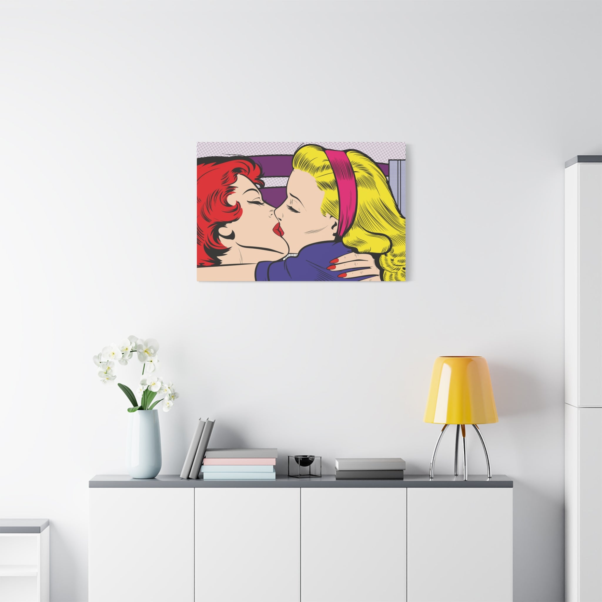 canvas-print-pop-art-lesbian-kiss-home-decor-wall-art-lgbt-pride-gift-matte-stretched-wall-art-unique-artwork