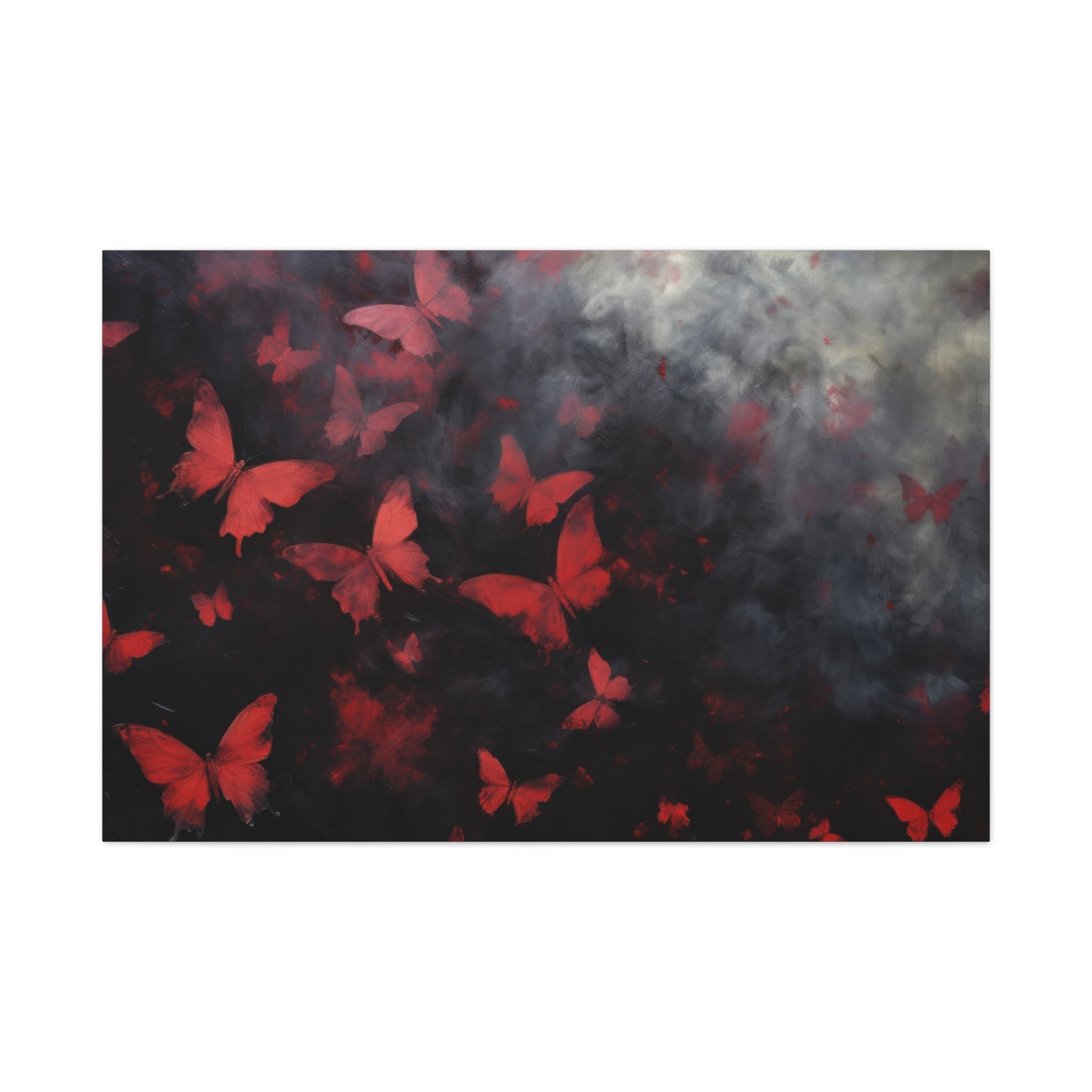canvas-print-red-butterfly-brush-strokes-elegant-living-room-decor-housewarming-gift-canvas-wall-art-abstract-paintings