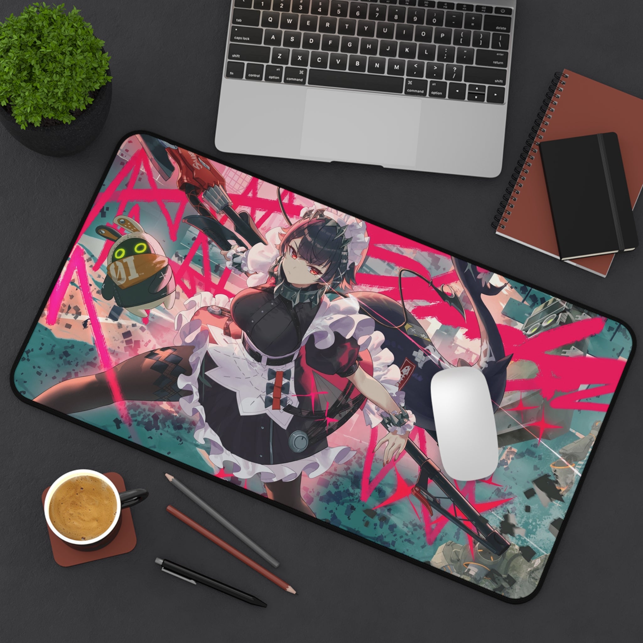 Zenless Zone Zero Ellen Joe Gaming Mouse Pad - ZZZ Desk Mat - New Eridu Anime Desk pad - XL Waifu Ga