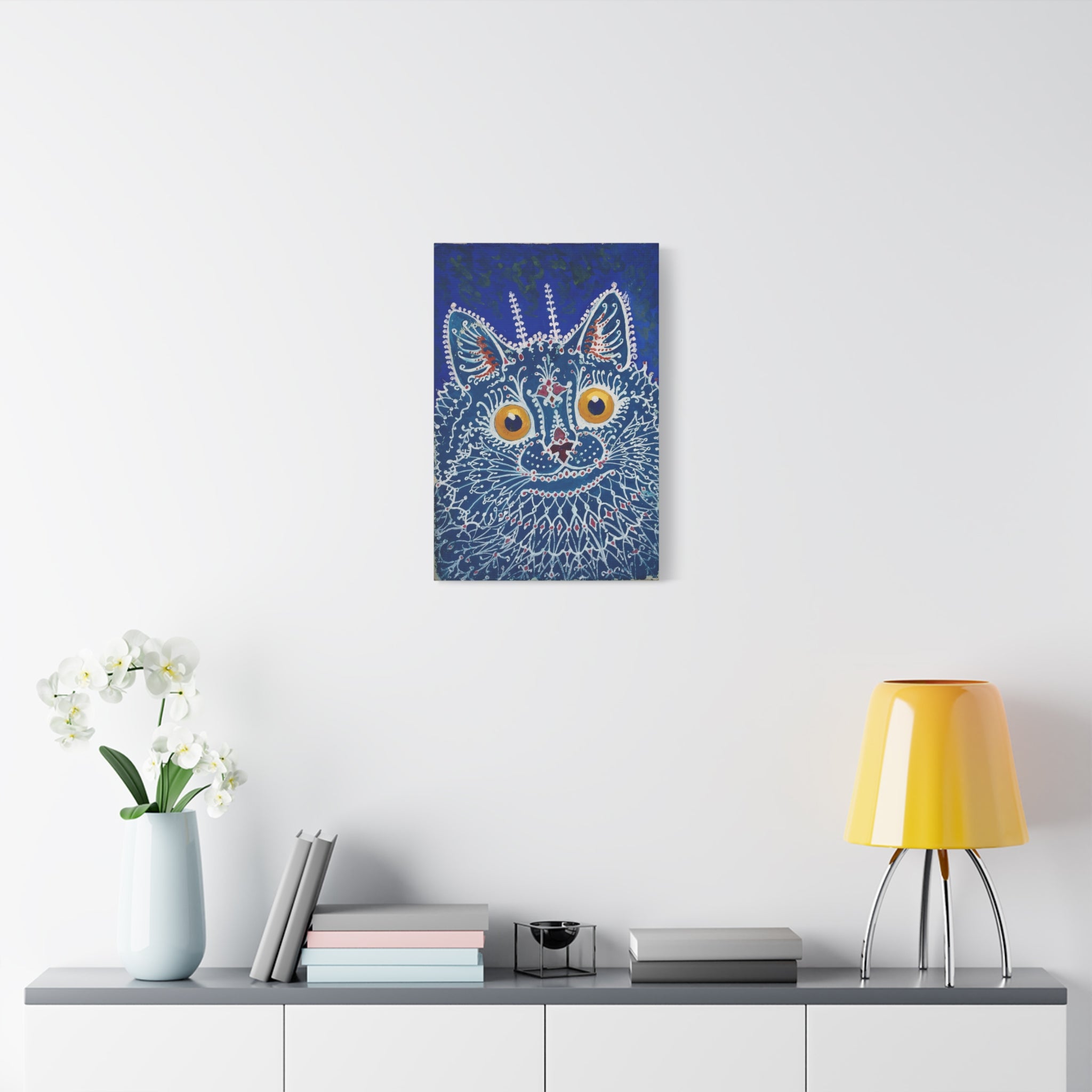 canvas-print-louis-wain-cat-gothic-style-gouache-art-large-wall-decor-matte-stretched-home-office-decoration-unique-cat-print