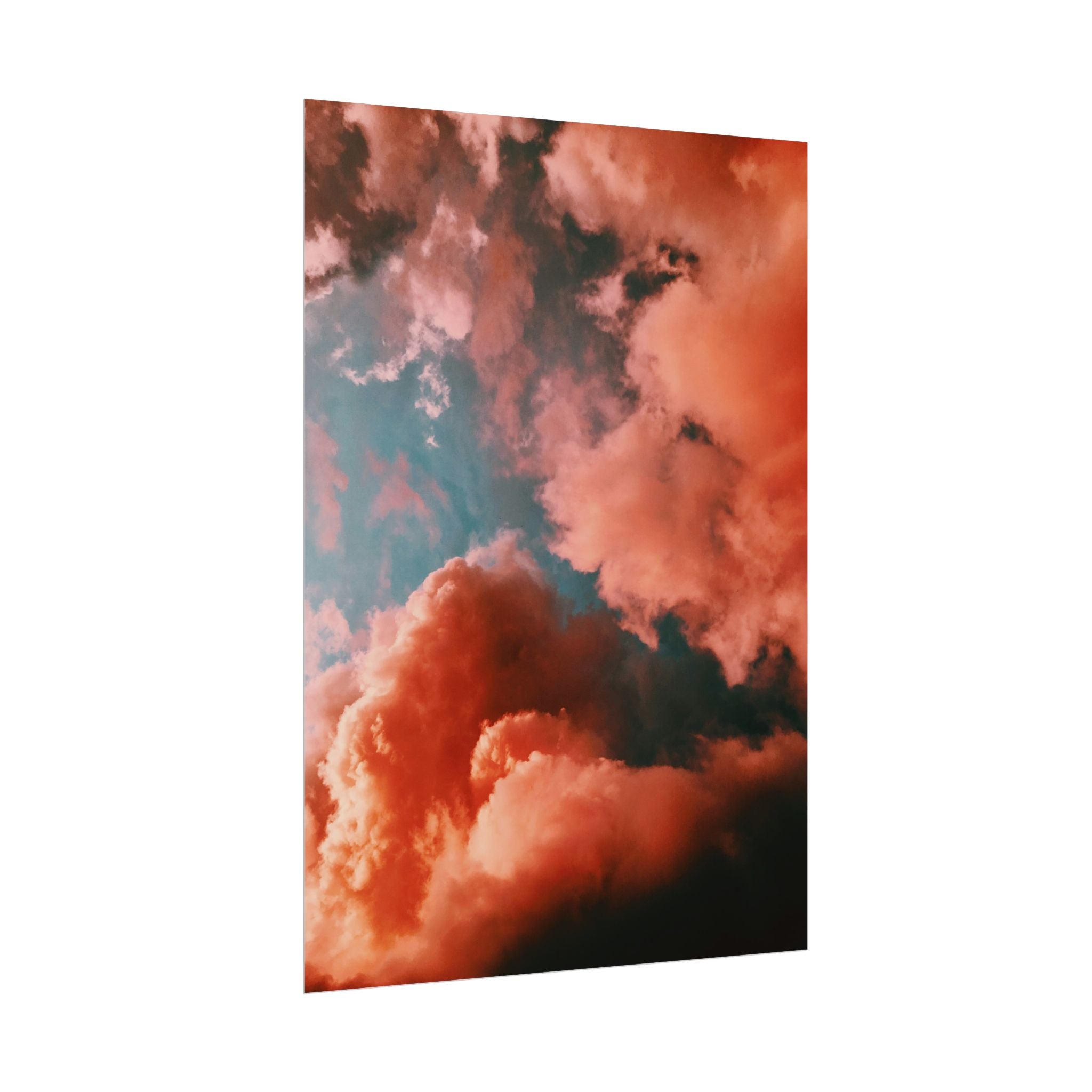 pinkish-cloud-sunset-poster-print-pink-wall-art-sunset-artwork-home-wall-decor-room-decoration-wall-hanging