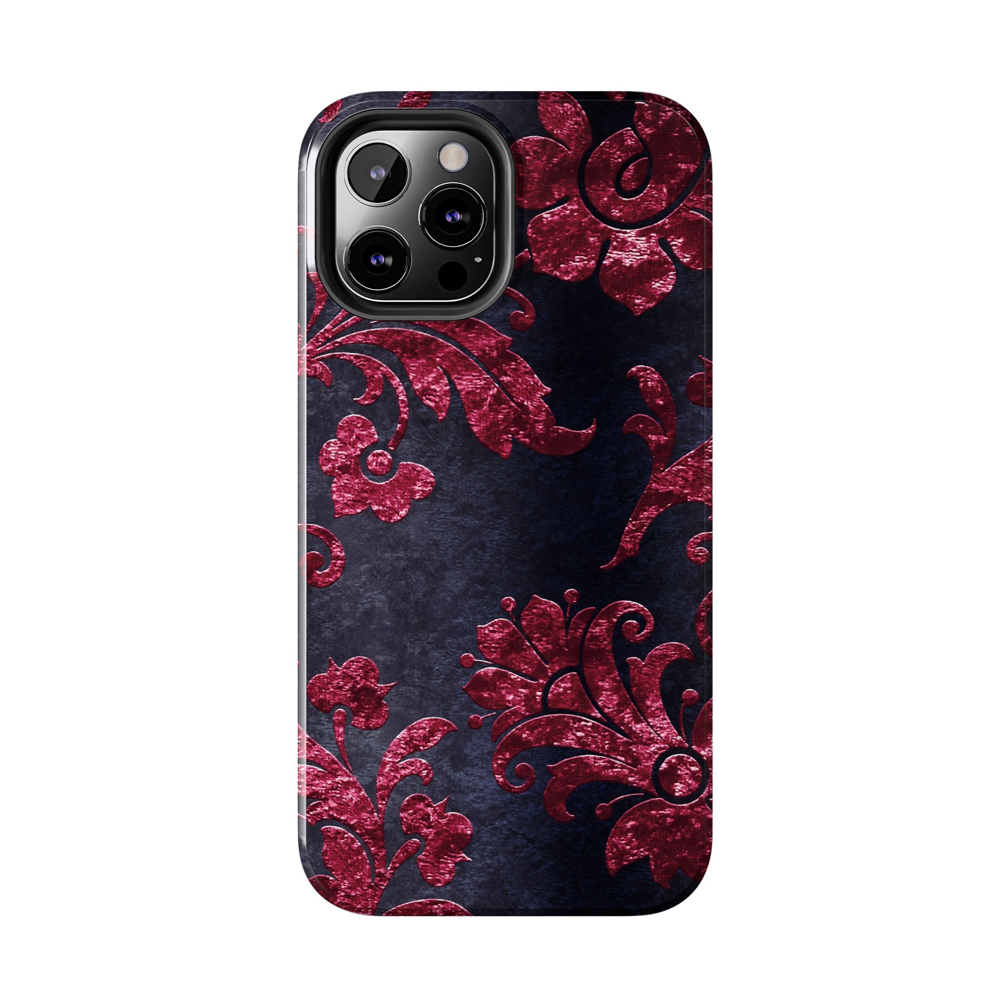 embossed-burgundy-velvet-tough-iphone-case-protective-iphone-cover-heavy-duty-iphone-case-rugged-phone-case-durable-smartphon