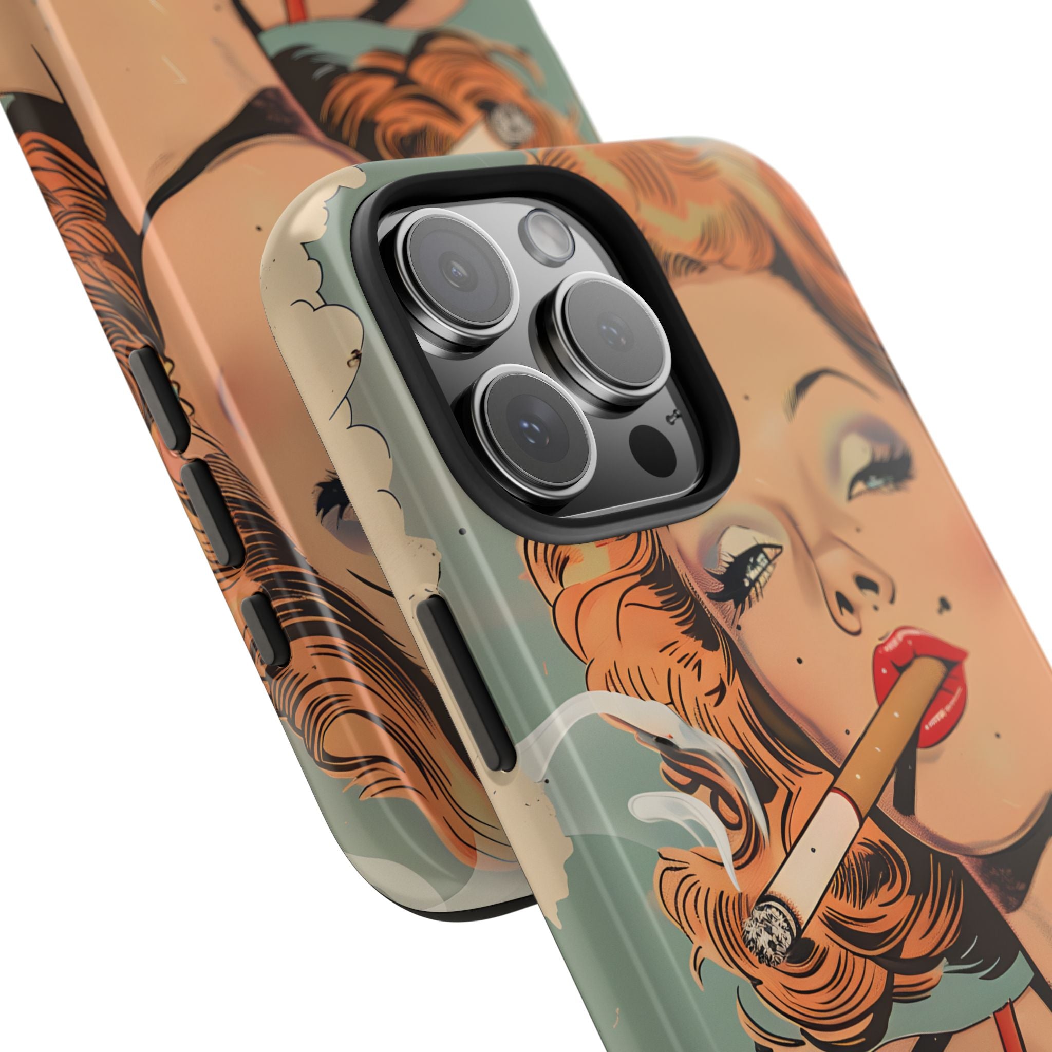 tough-phone-cases-vintage-pin-up-girl-iphone-cover-strong-phone-protector-retro-pinup-design-protective-smartphone-case
