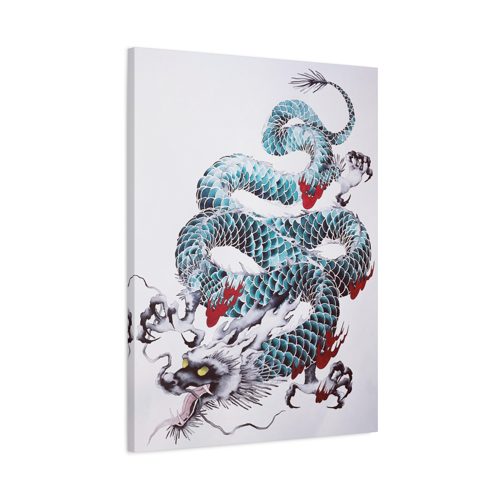 canvas-wall-art-japanese-dragon-mythology-print-matte-stretched-home-decor-asian-inspired-art-mythical-creature-artwork