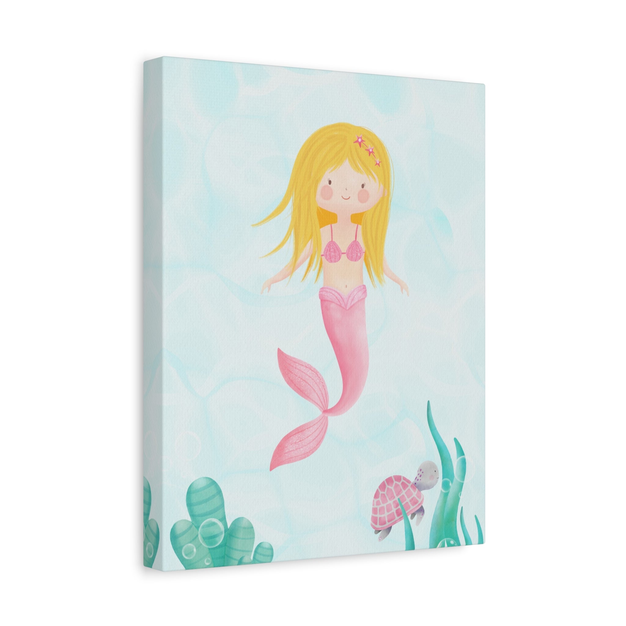 canvas-wall-art-cute-pink-mermaid-nursery-decor-pink-mermaid-print-nursery-art-cute-pink-mermaid-decoration-baby-nursery-merm