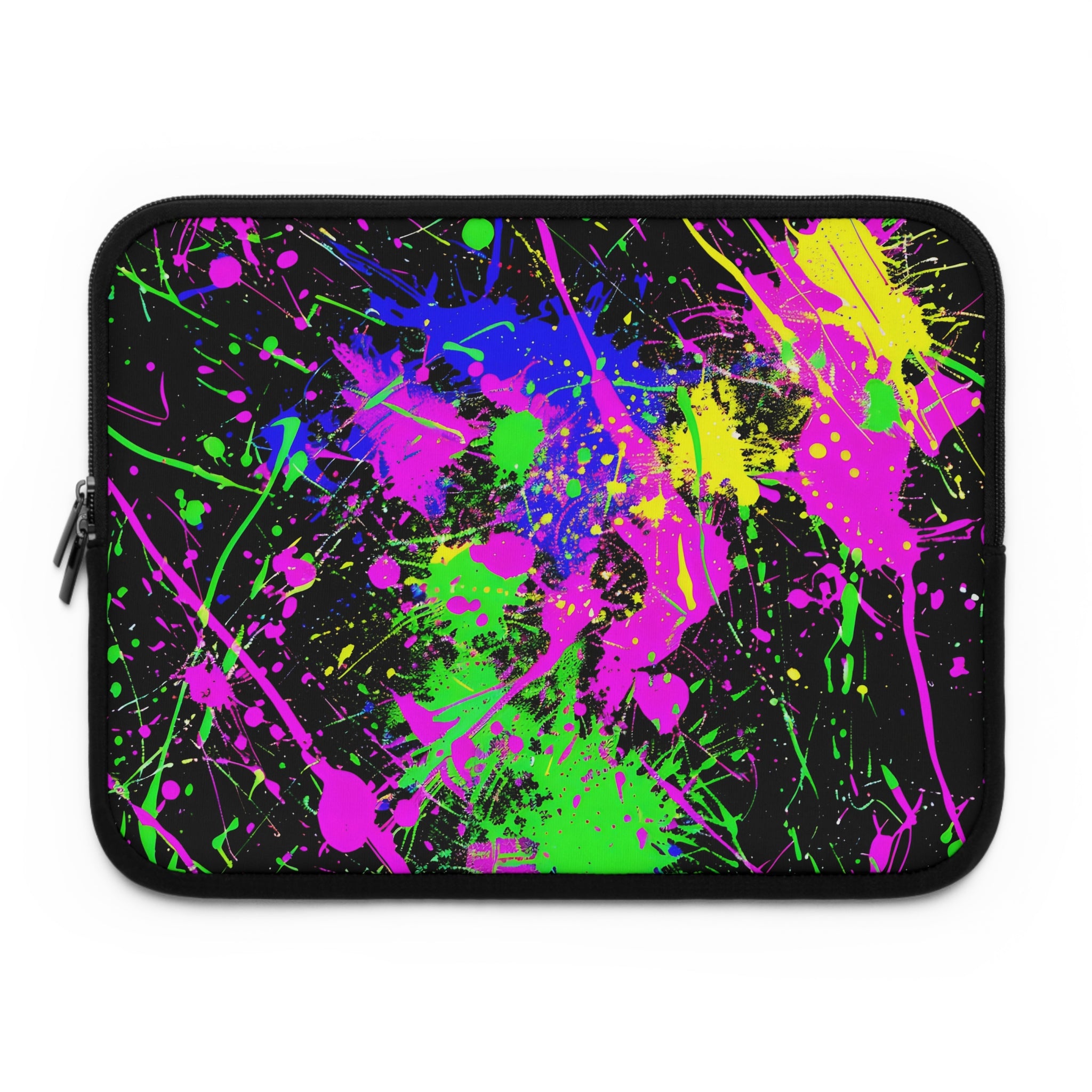 neon-abstract-paint-splatter-laptop-sleeve-green-macbook-air-sleeve-unique-tech-accessories-colorful-laptop-case-computer-cov