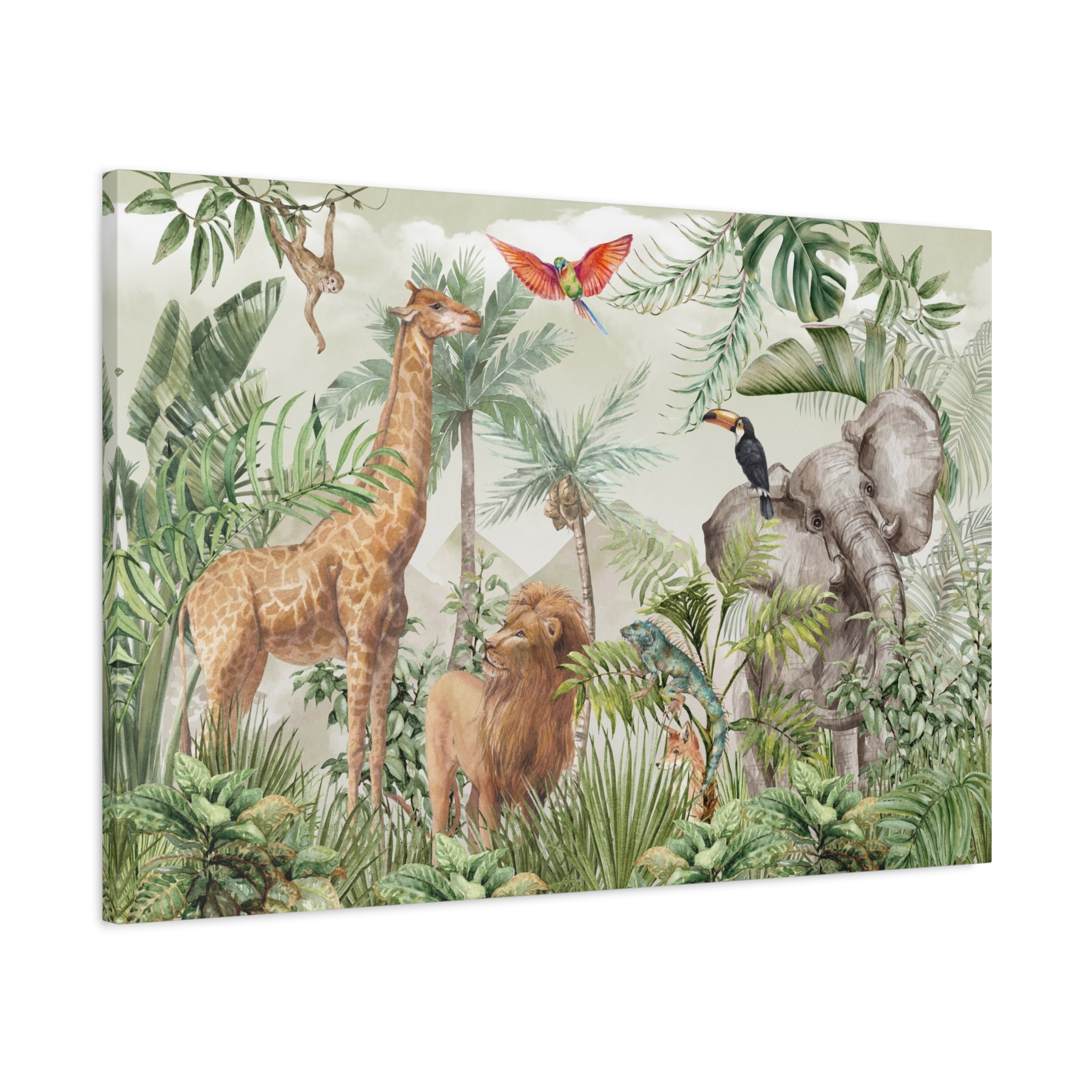 canvas-wall-art-jungle-safari-nursery-decor-safari-print-nursery-art-woodland-nursery-decoration-baby-nursery-safari-prints